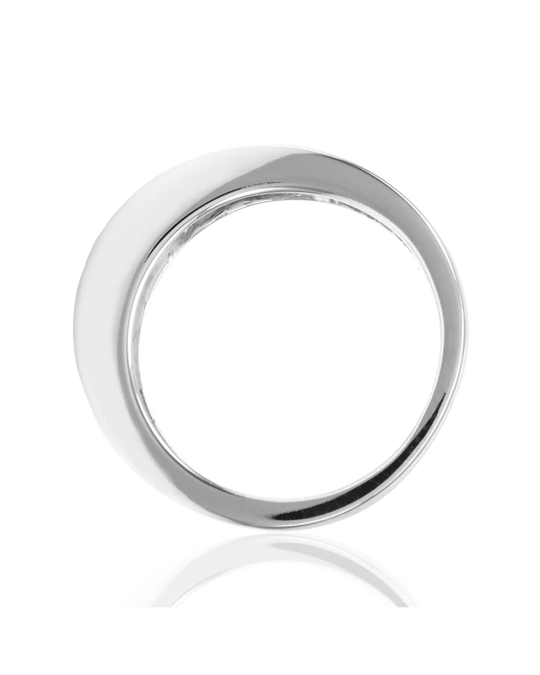 0.54ctw Princess Diamond Band/ Ring in 14K White Gold SZ 5.25 - Image 4