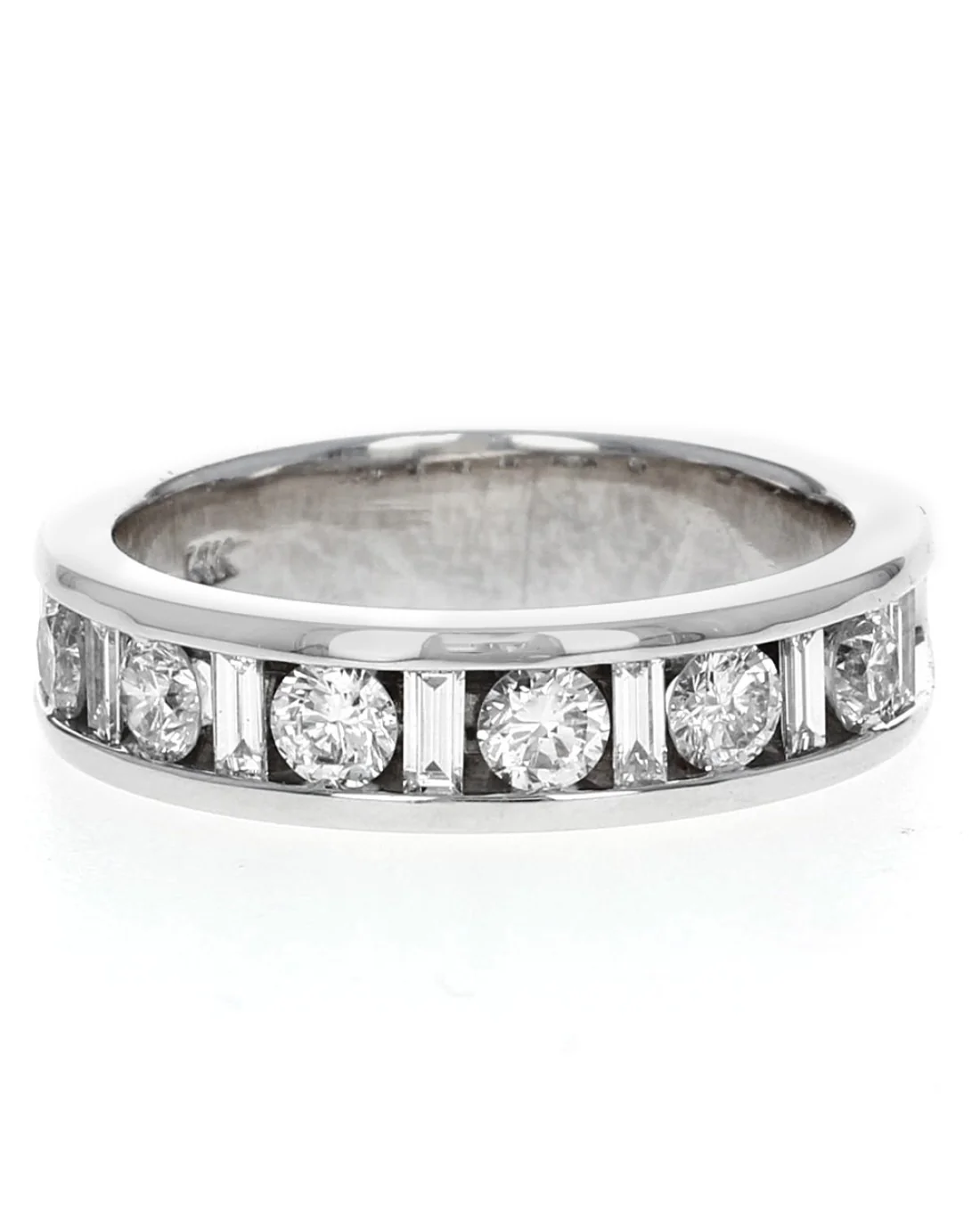 1.15ctw Channel Set Diamond Ring/ Band in 14K White Gold - Image 2