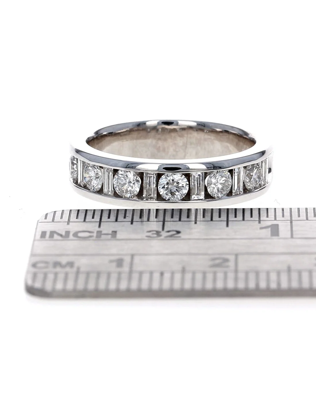 1.15ctw Channel Set Diamond Ring/ Band in 14K White Gold - Image 3