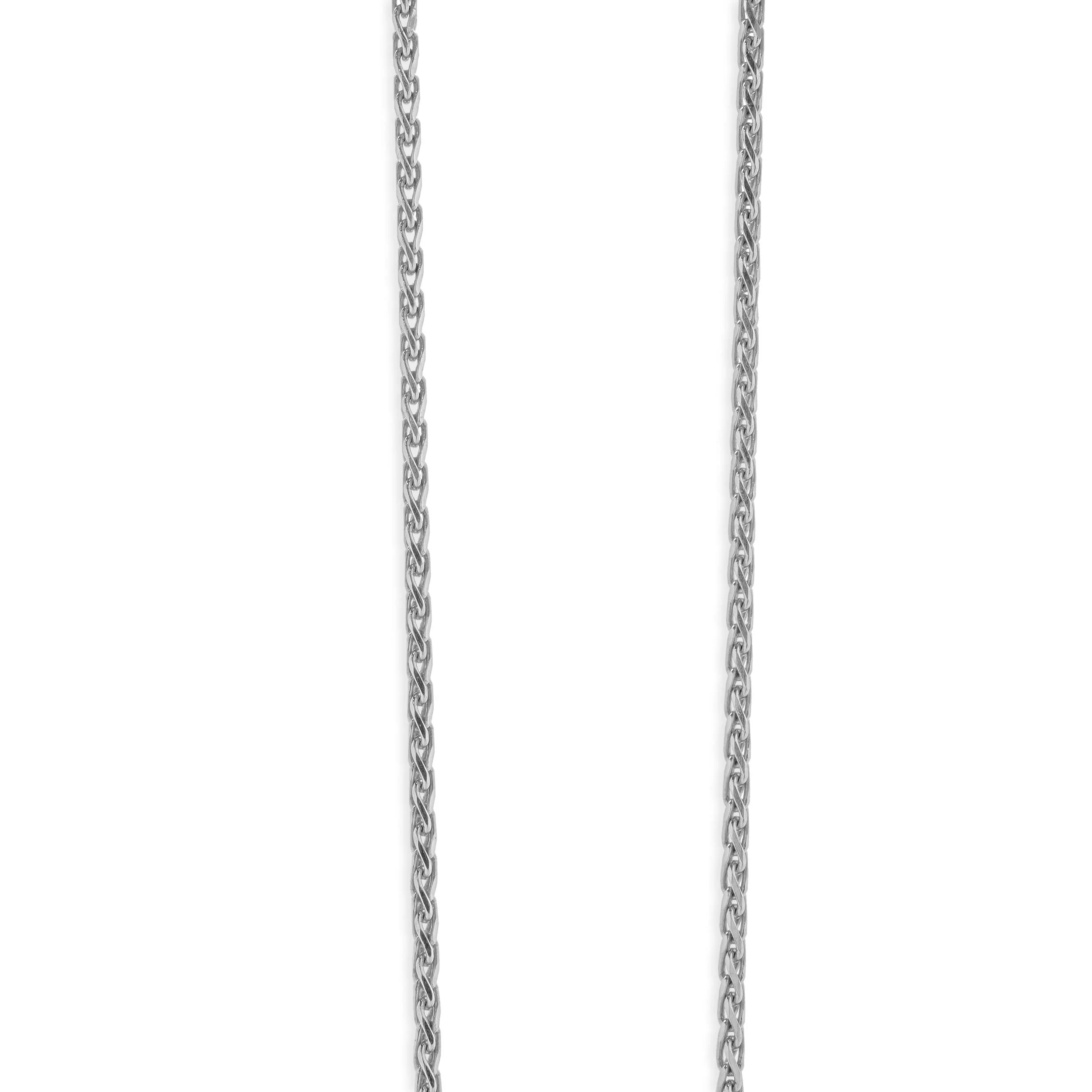 10/14 Karat White Gold Pave Diamond and Enamel Broke Heart Necklace - Image 3