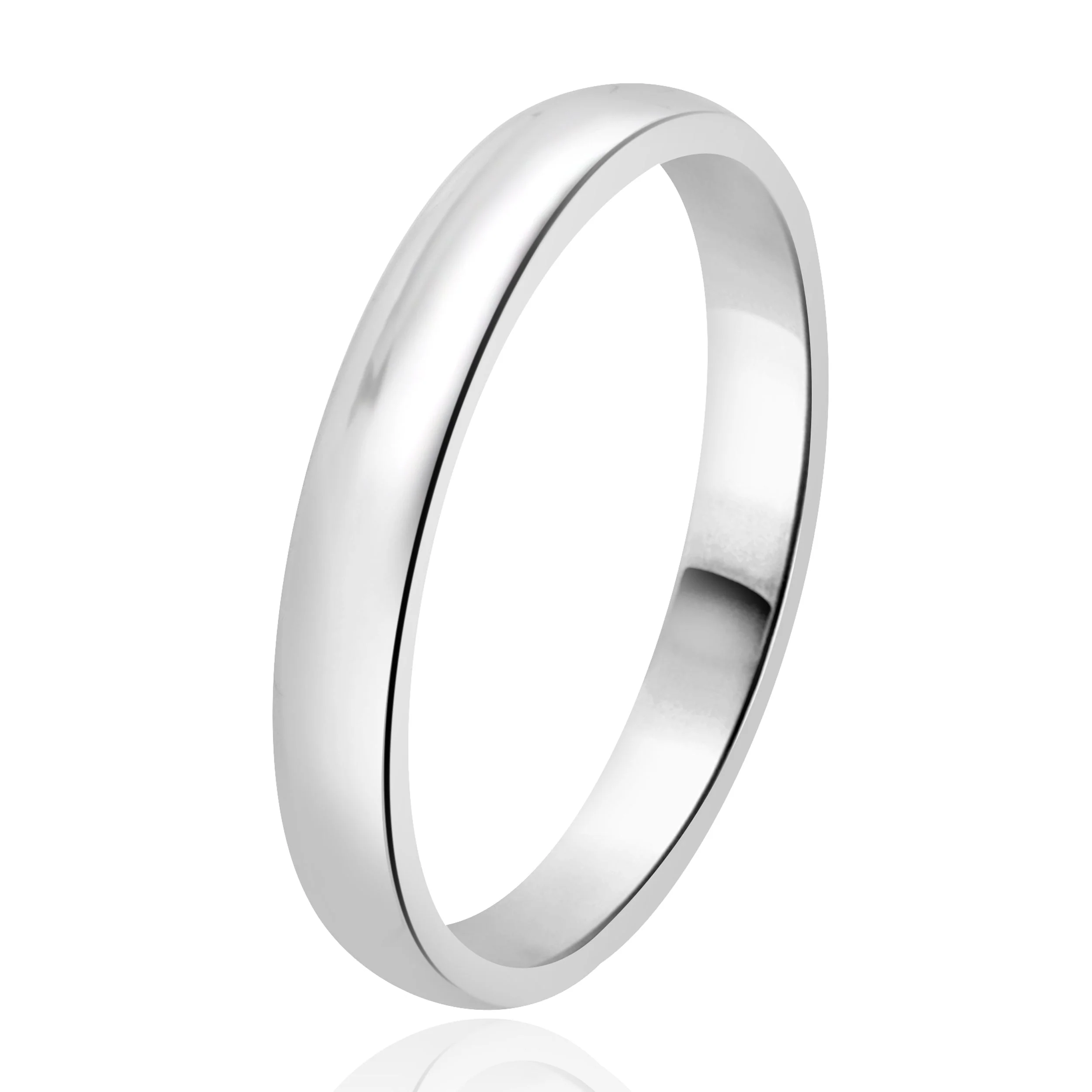14 Karat White Gold 2.70MM Band - Image 2