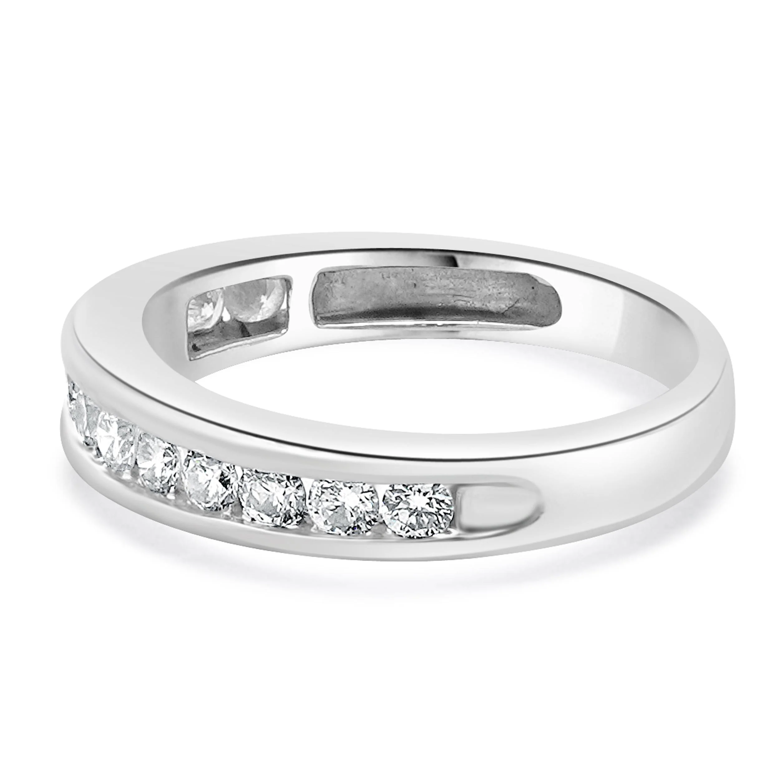 14 Karat White Gold Diamond Band - Image 2