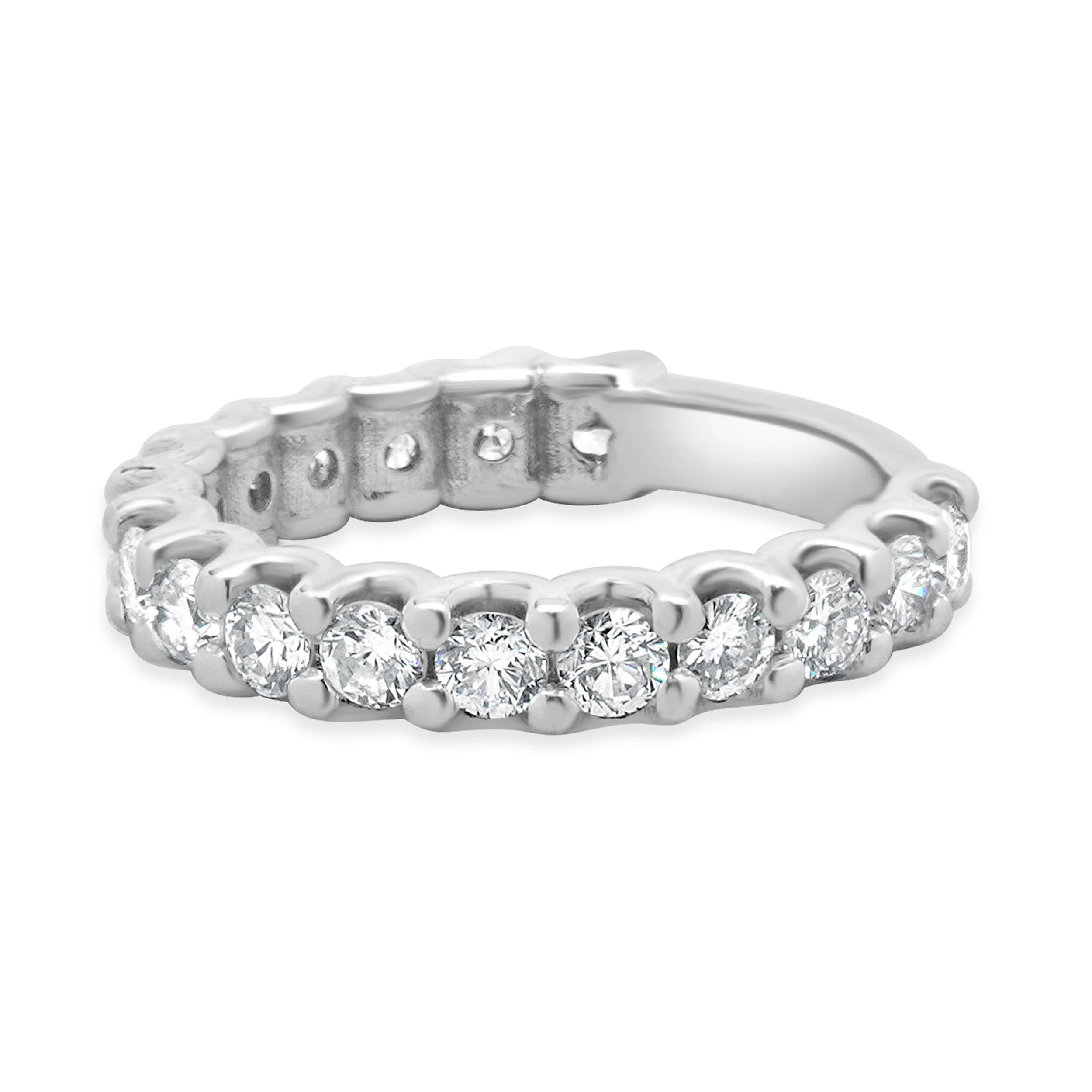 14 Karat White Gold Diamond Band - Image 3
