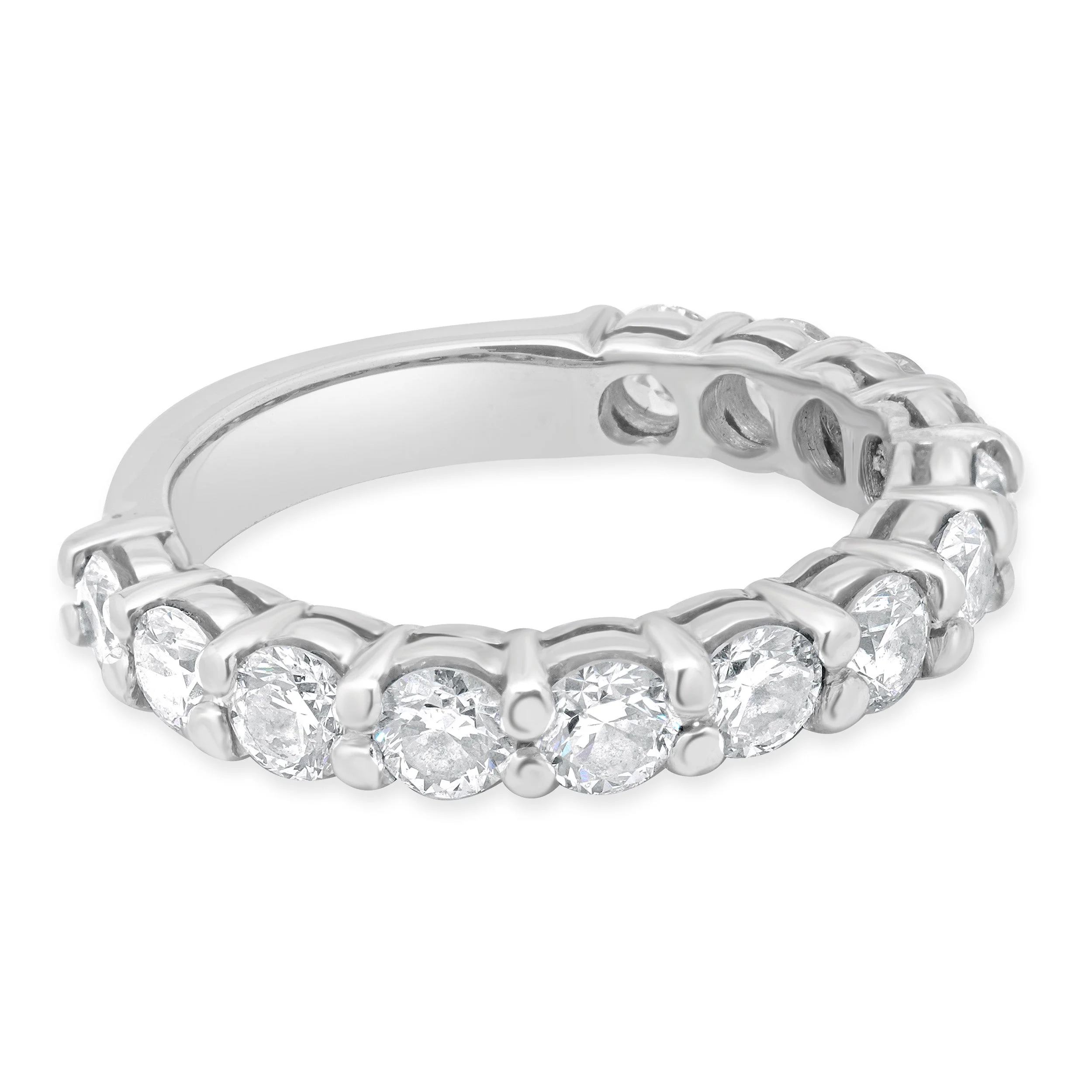 14 Karat White Gold Diamond Band - Image 4