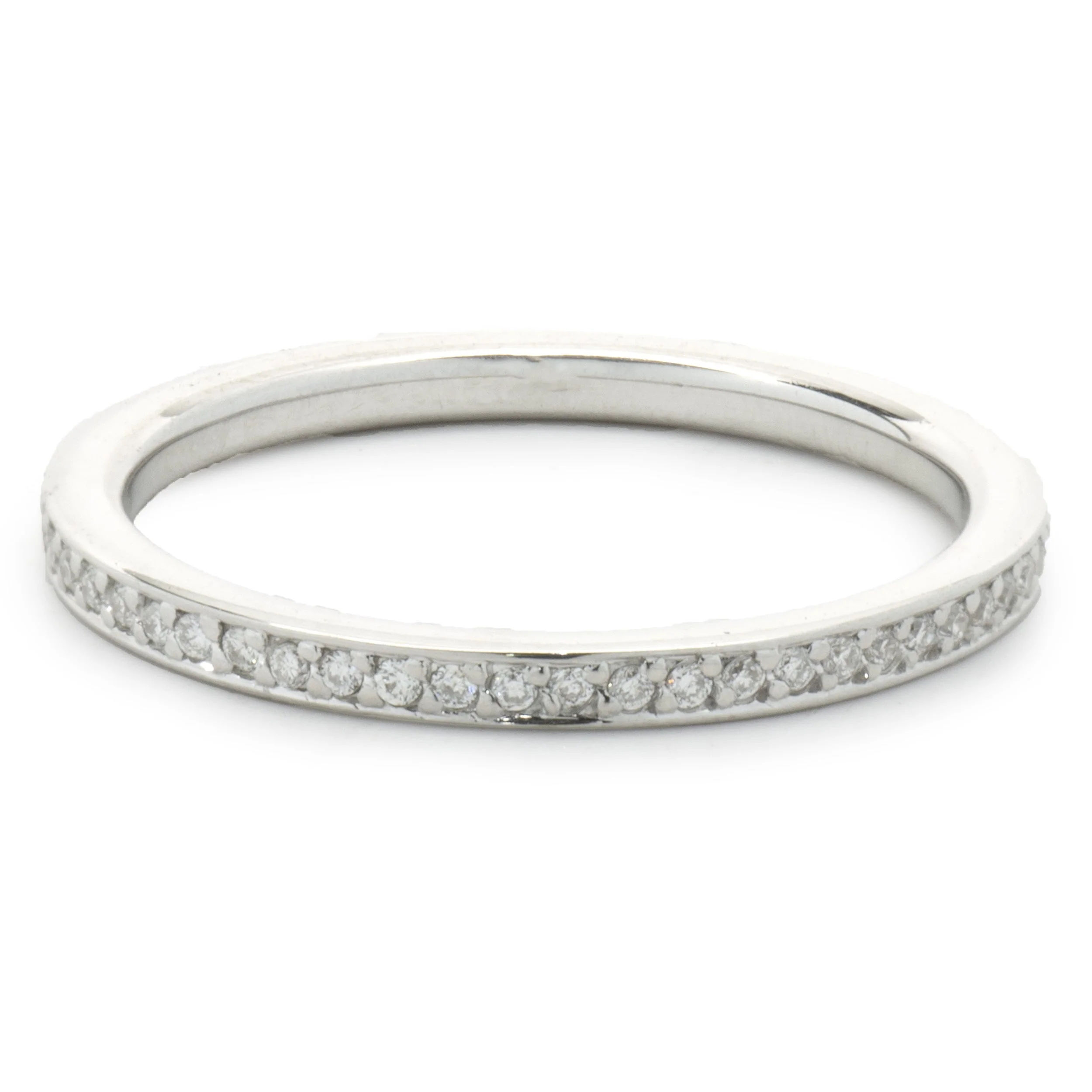 14 Karat White Gold Diamond Eternity Band