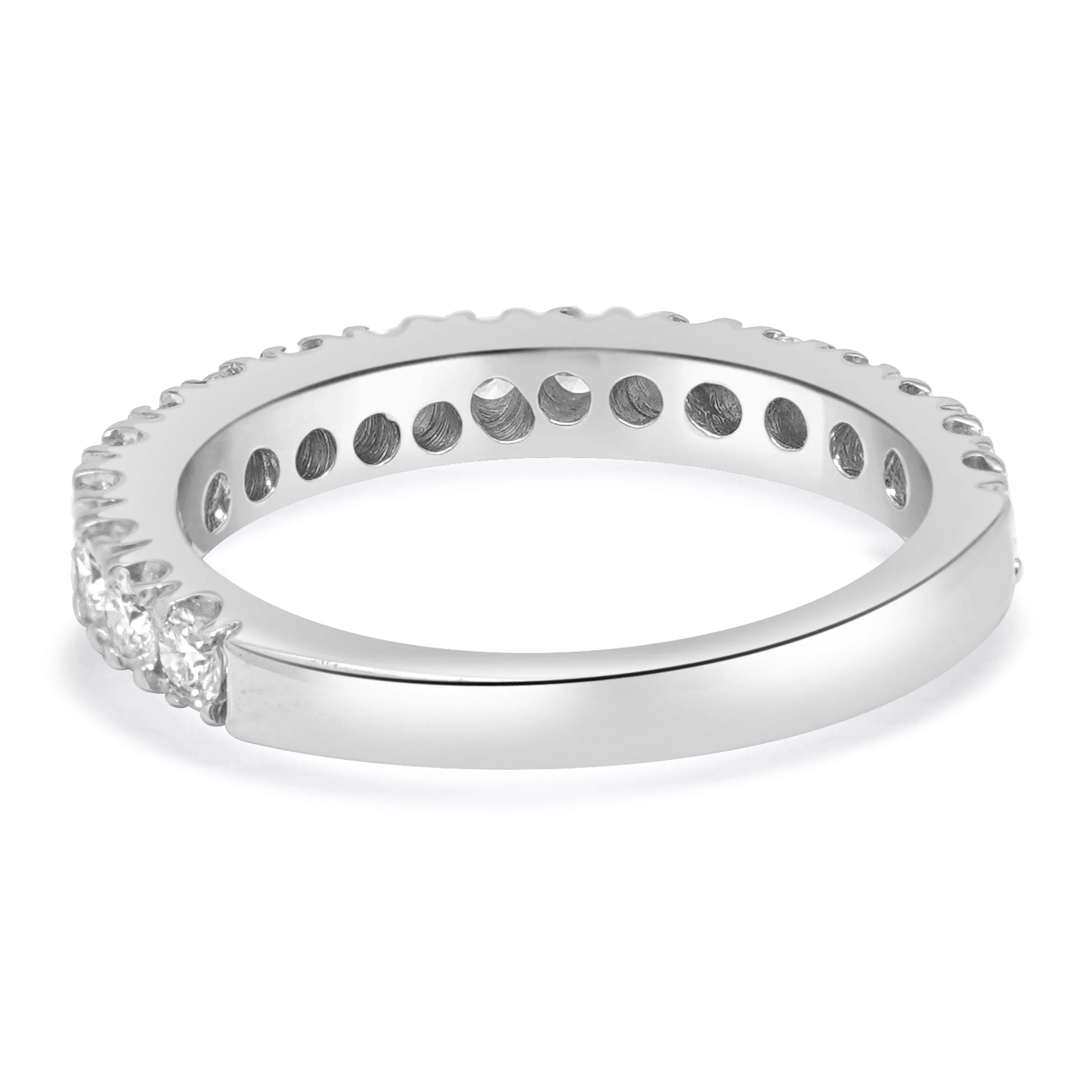14 Karat White Gold Diamond Half Eternity Band - Image 3