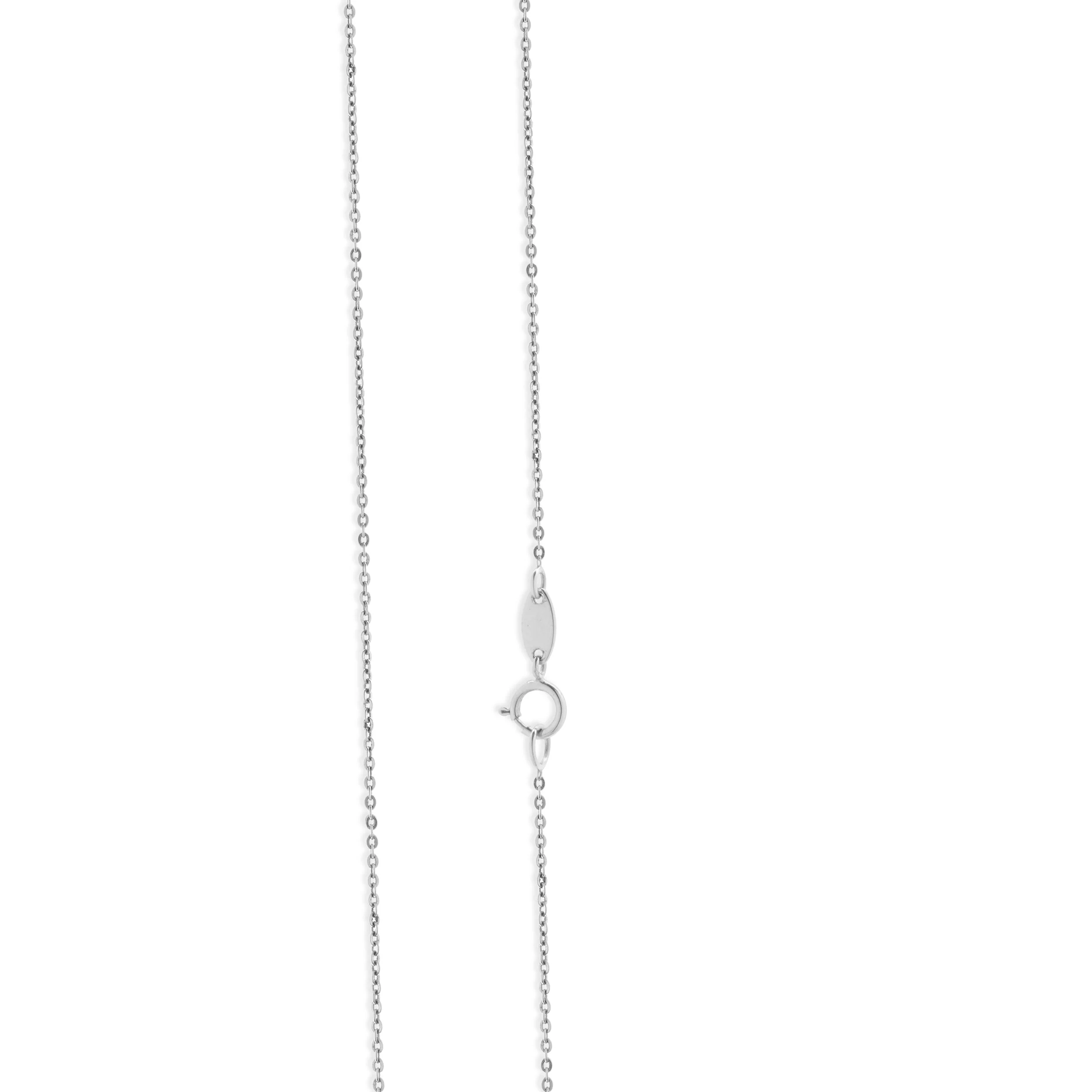14 Karat White Gold Horizontal Bar Necklace - Image 3