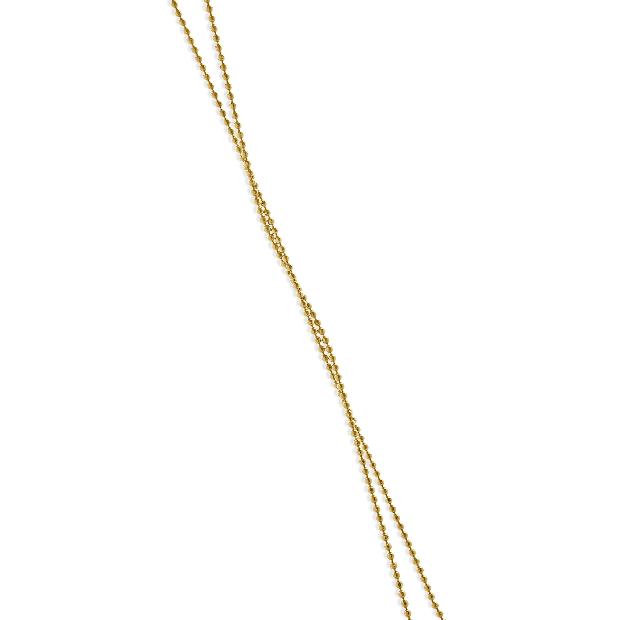 14 Karat Yellow Gold Diamond Initial N Necklace - Image 3