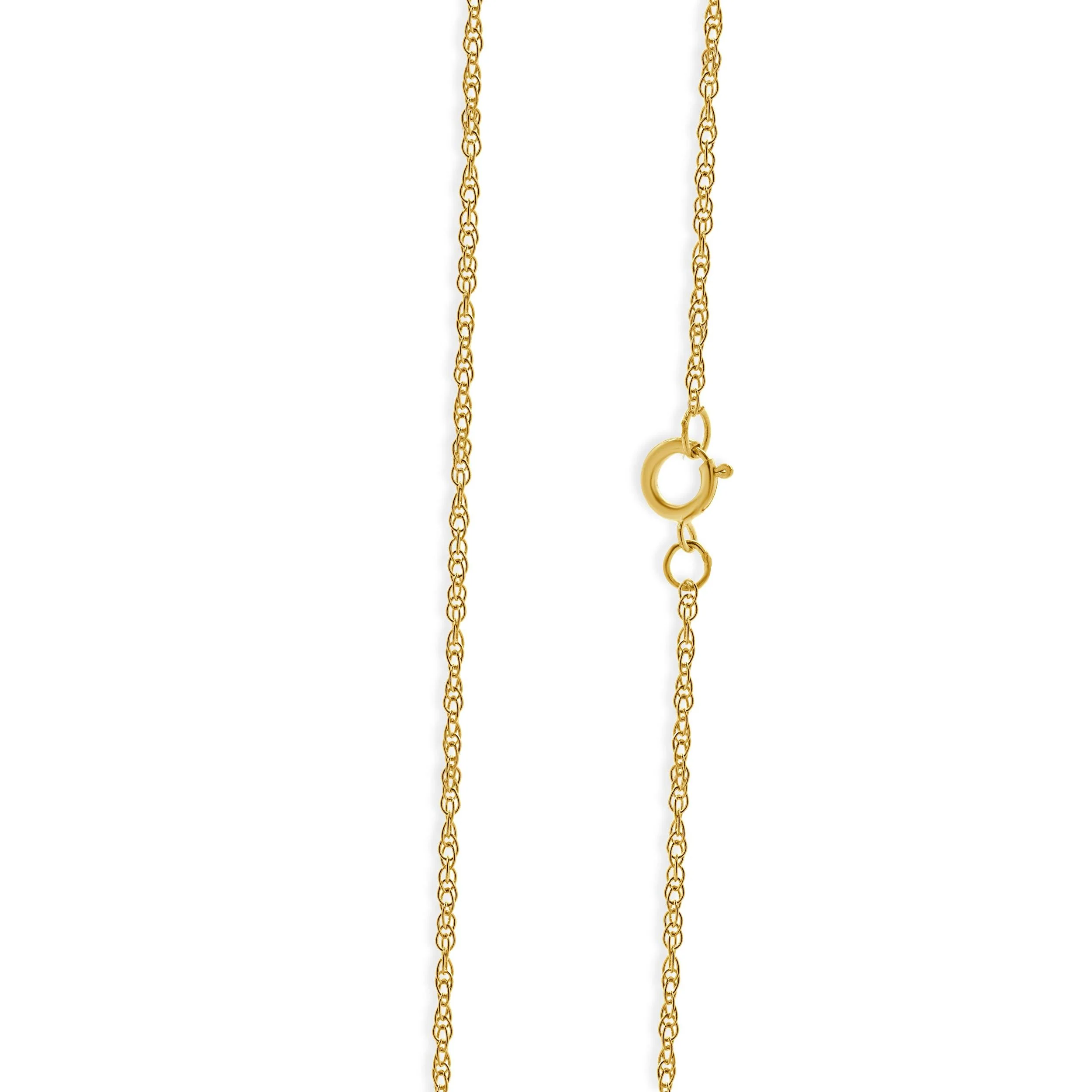 14 Karat Yellow Gold Diamond Initial N Necklace - Image 3