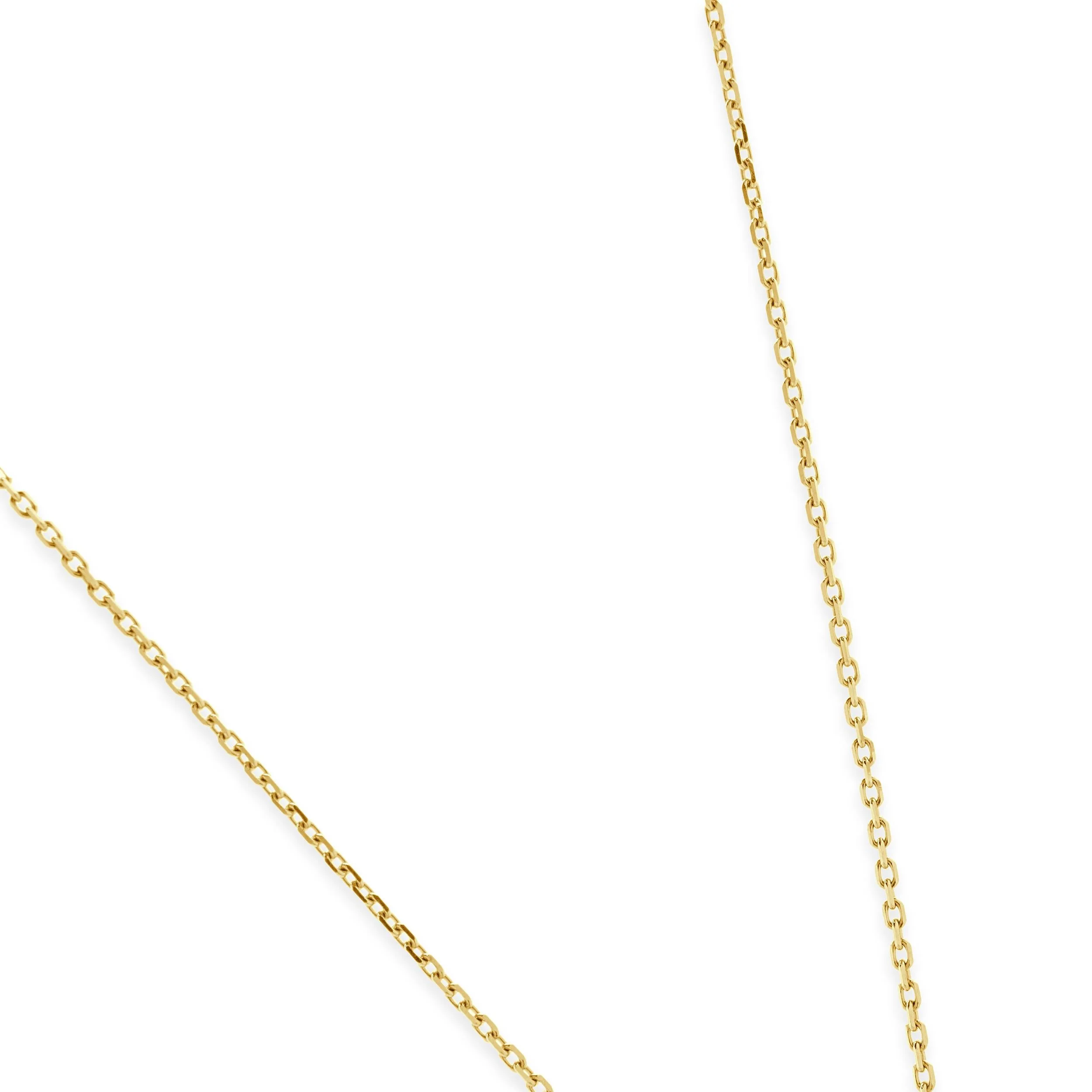 14 Karat Yellow Gold Double Open Circle Diamond Necklace - Image 4