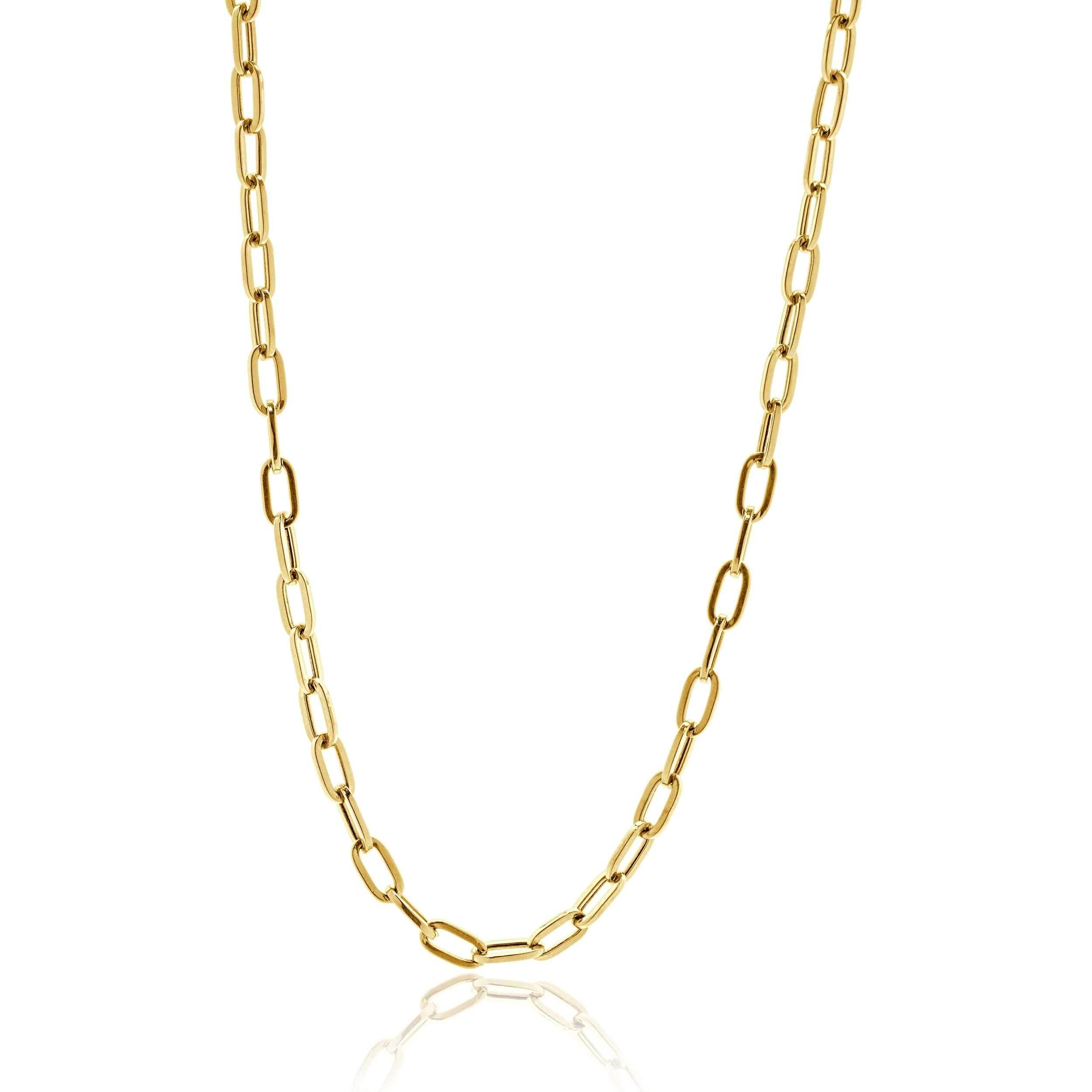 14 Karat Yellow Gold Oval Link Chain
