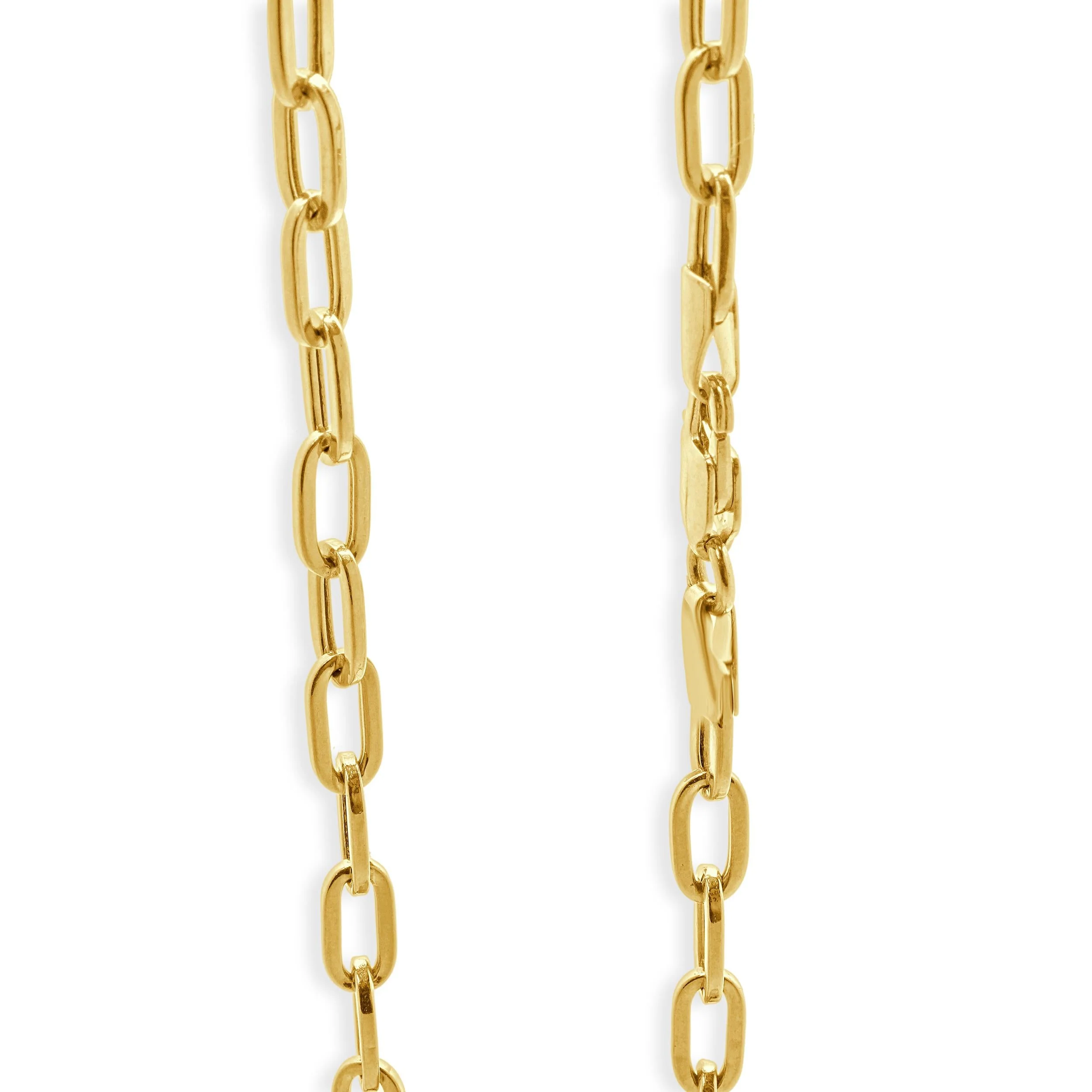 14 Karat Yellow Gold Oval Link Chain - Image 2