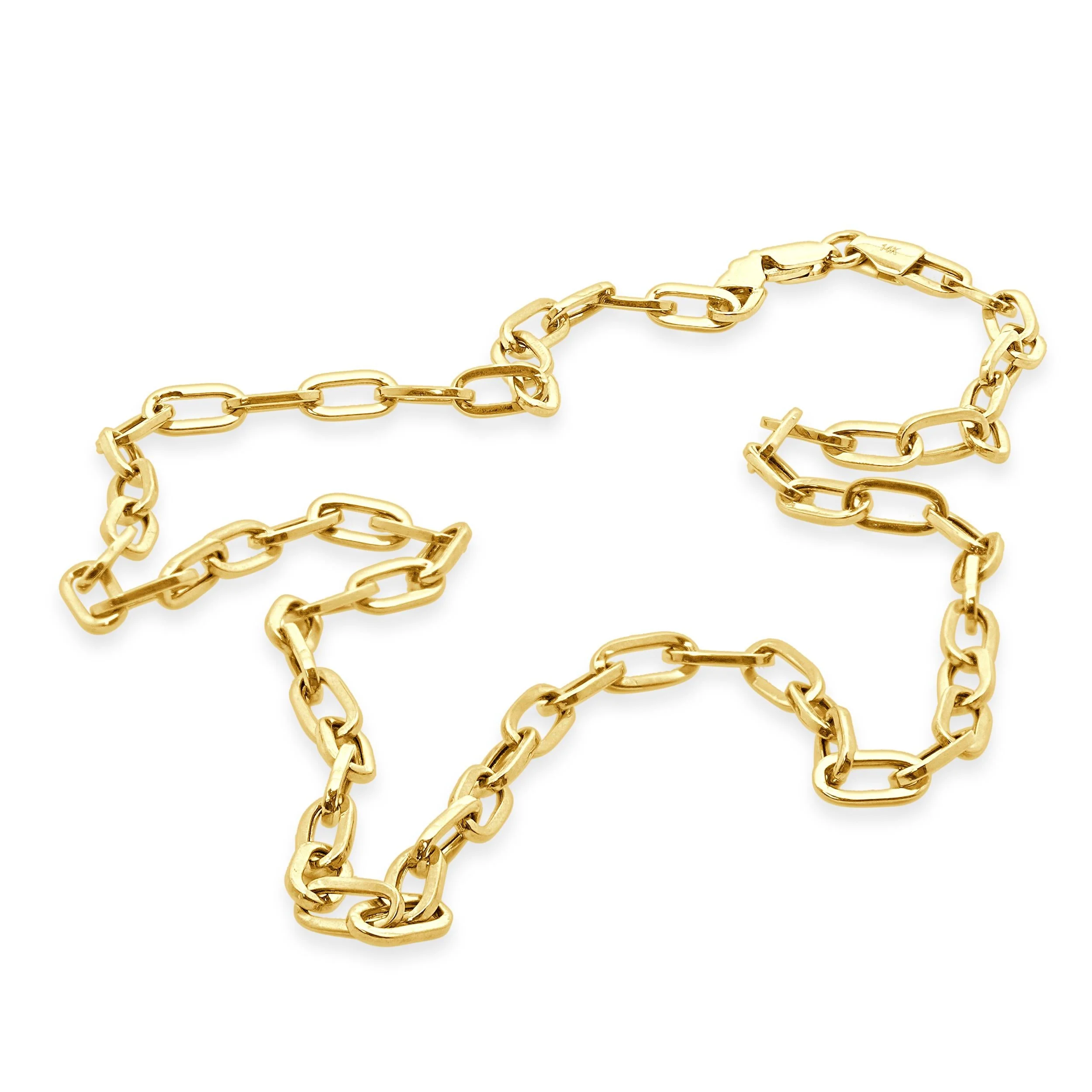 14 Karat Yellow Gold Oval Link Chain - Image 4