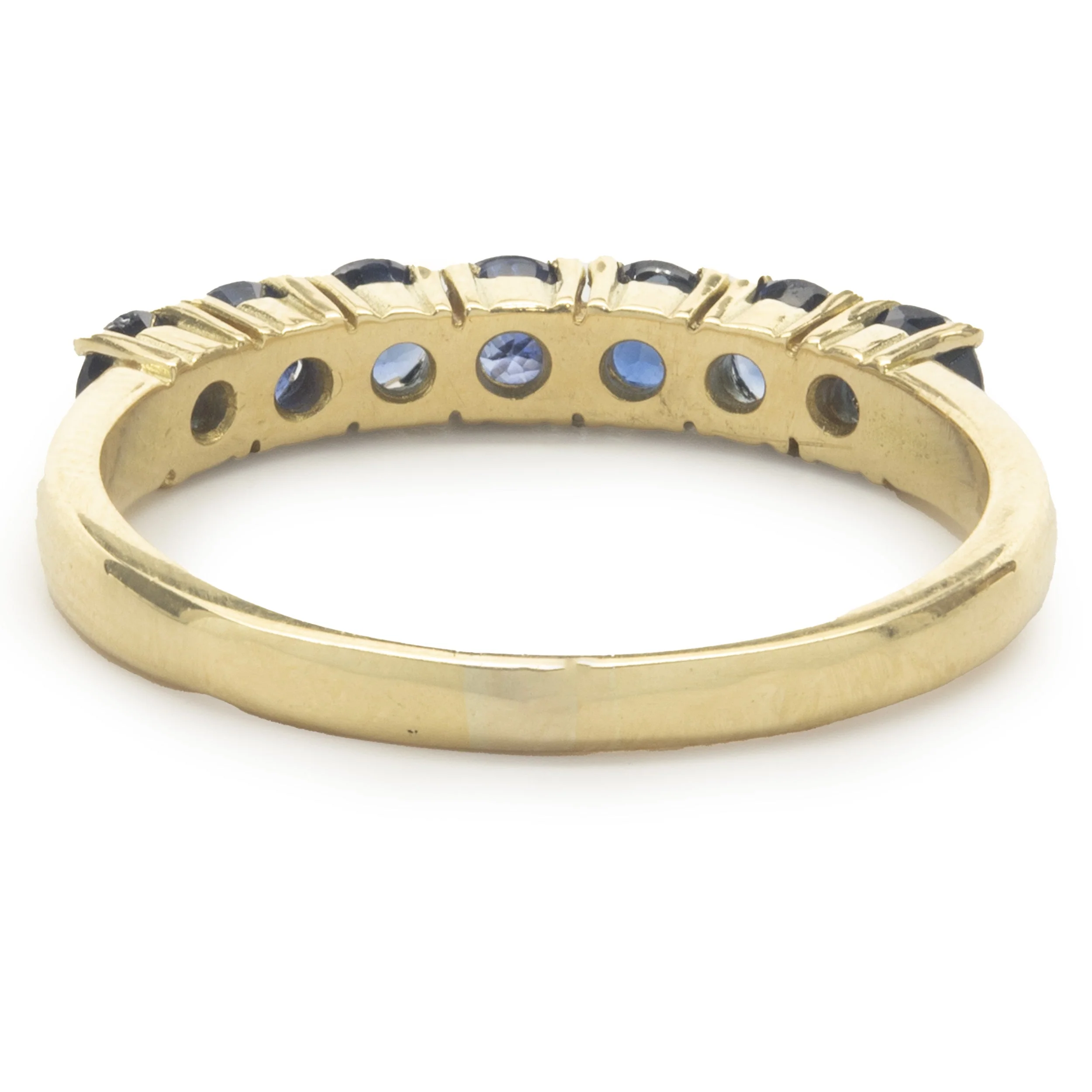 14 Karat Yellow Gold Sapphire Band - Image 3