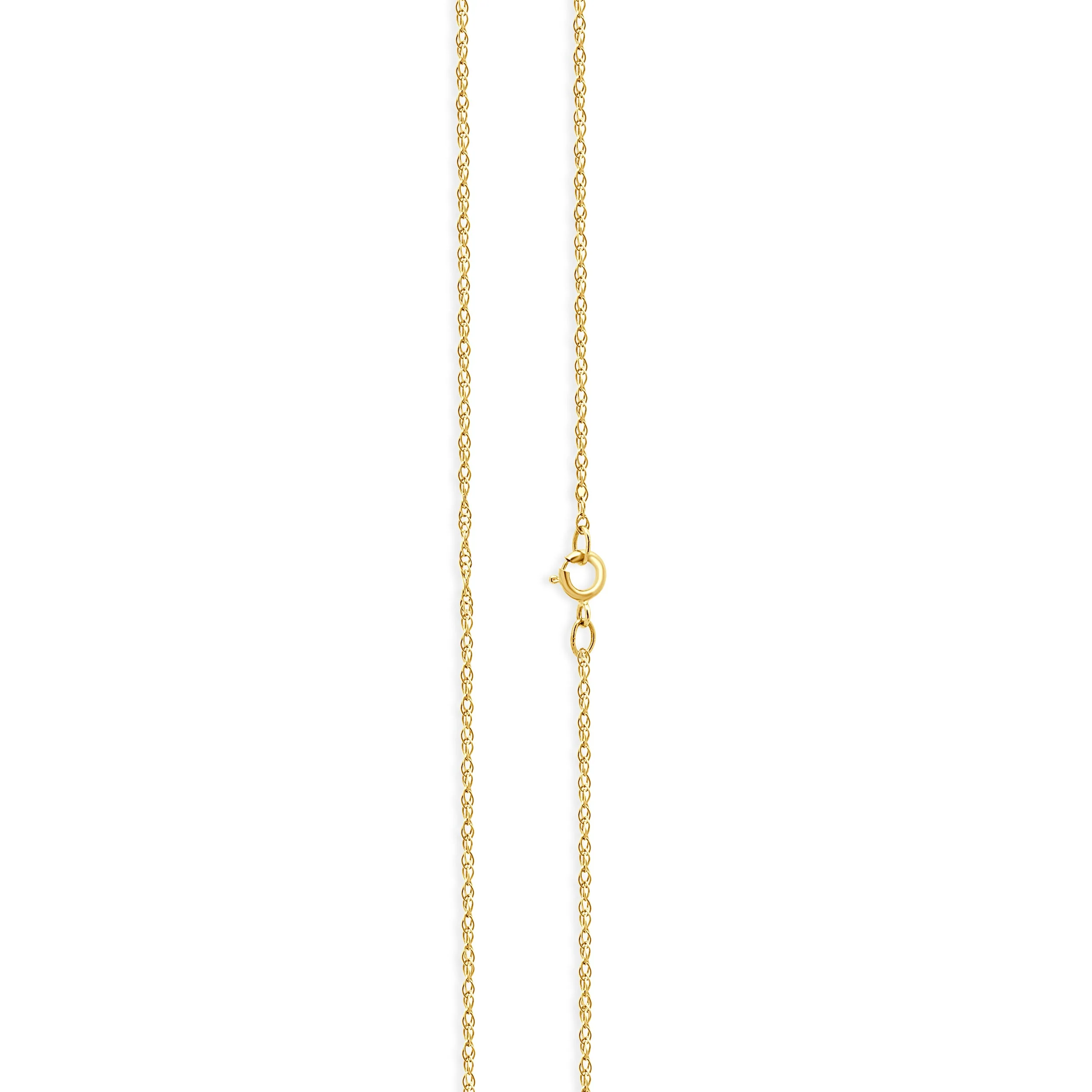 14K Two-Tone Yellow and White Gold Diamond Cross Pendant Necklace 18.0" - Image 4