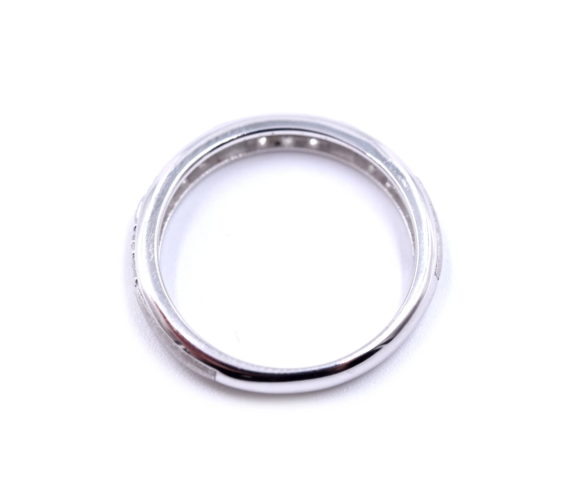 14k White Gold .24cttw Diamond Band - Image 4