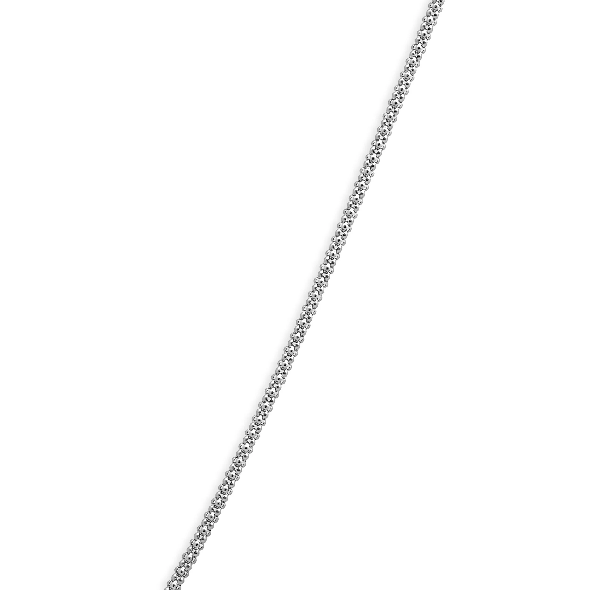 14K White Gold and Briolette Cut Blue Topaz Lariat Necklace 16.75" - Image 4