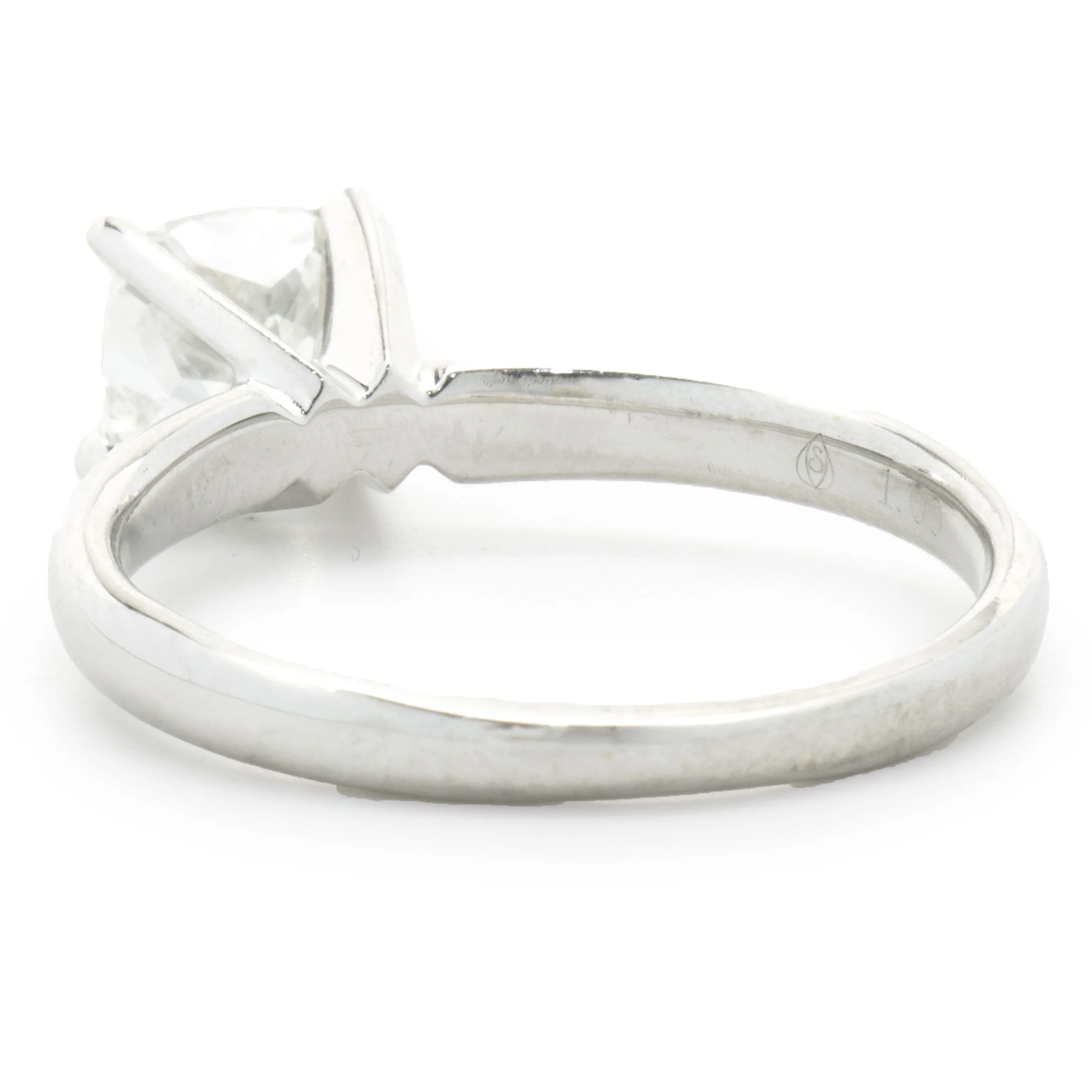 14k White Gold Cushion Cut Diamond Engagement Ring - Image 3