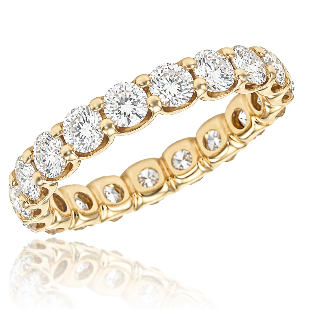 14K Yellow Gold Diamond Eternity Band