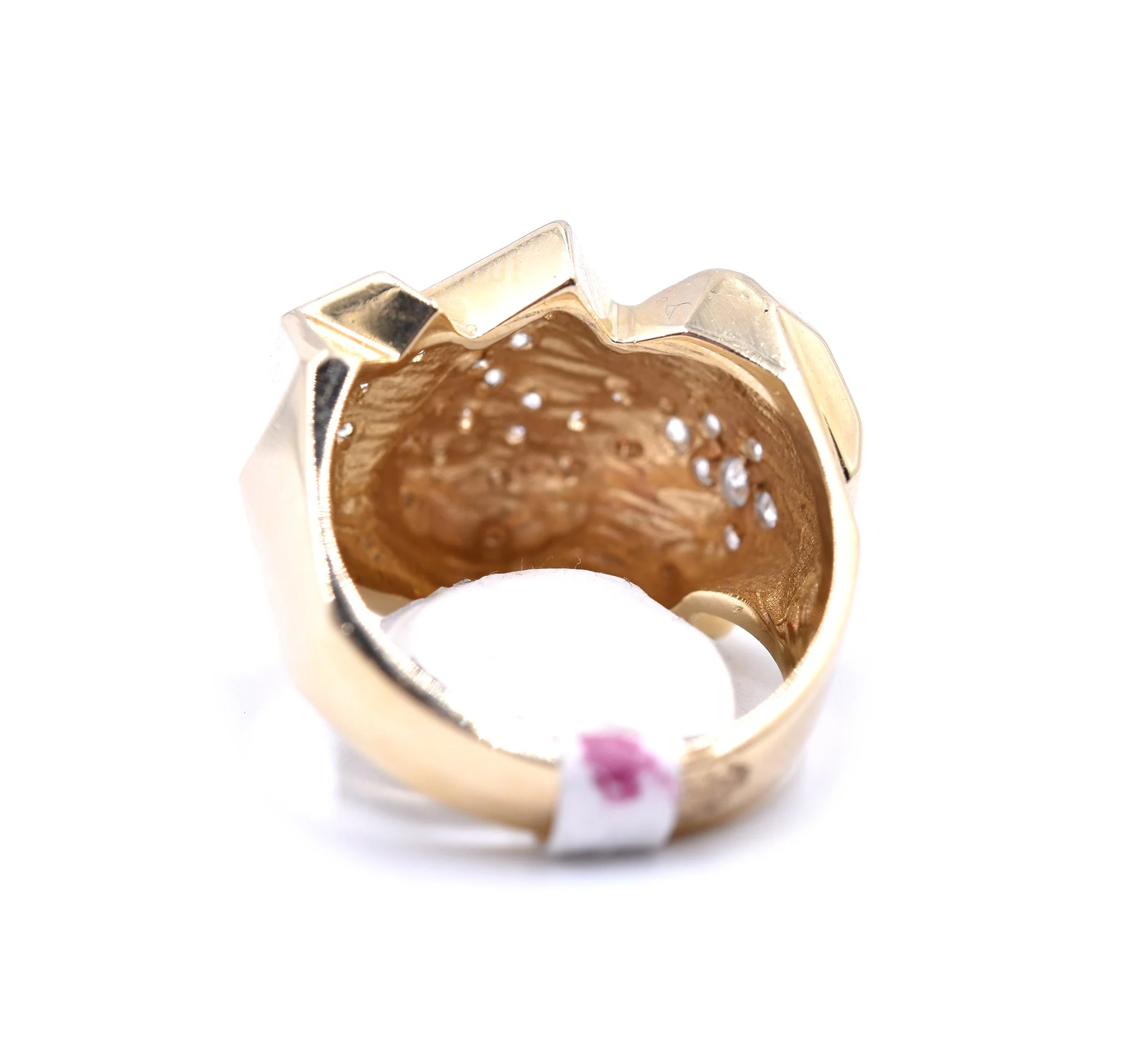 14k Yellow Gold Diamond Fashion Ring - Image 4