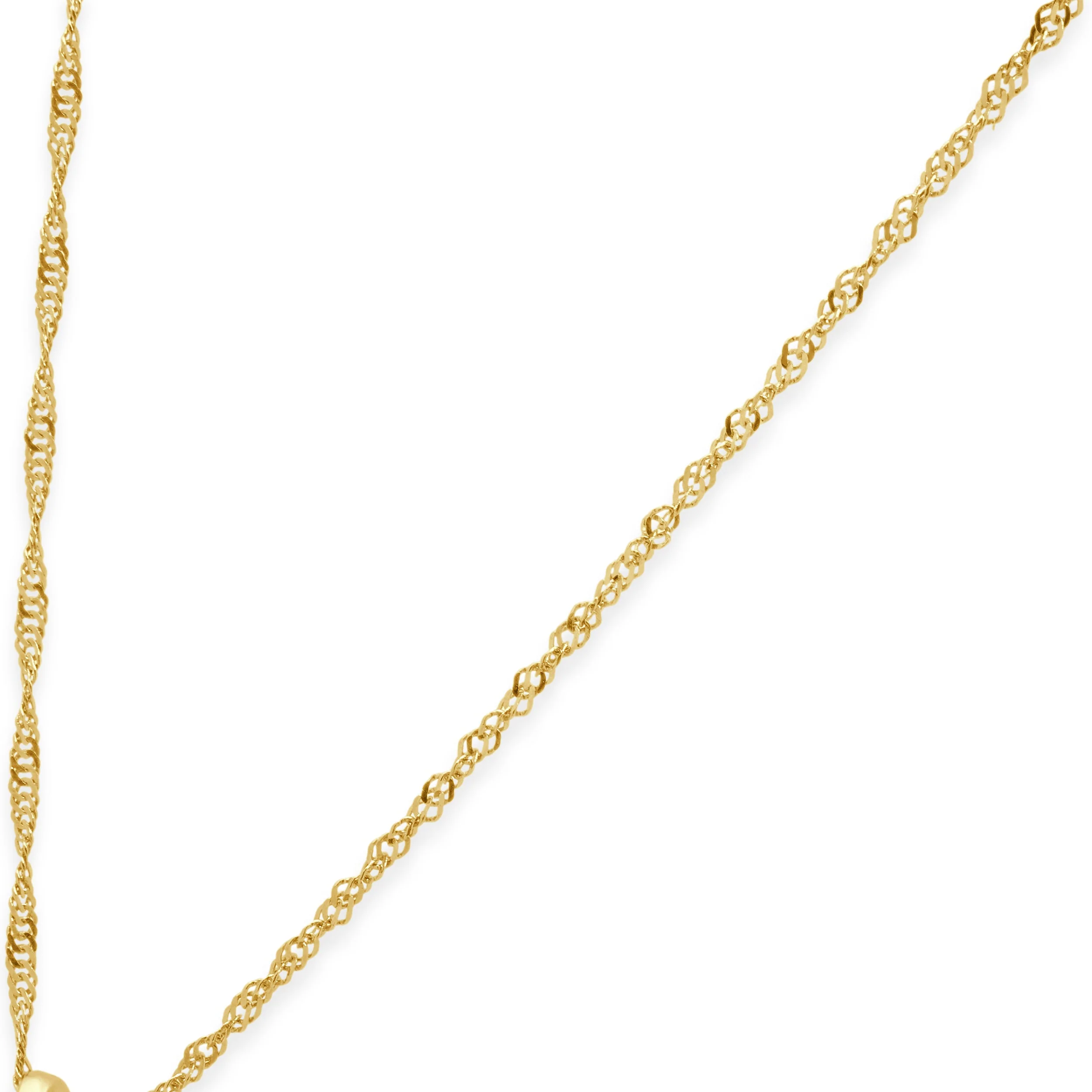 14K Yellow Gold Grey Cultured Pearl and Round Diamond Accent Pendant Necklace 18.0" - Image 4