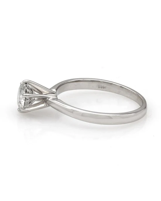 14KW Round Diamond Solitaire Ring - Image 3