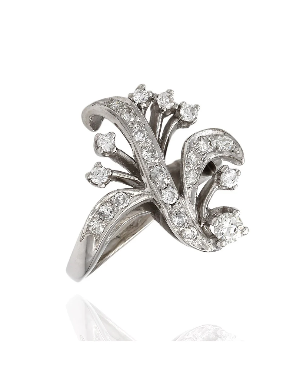 14KW Trompe l'oeil Diamond Ring