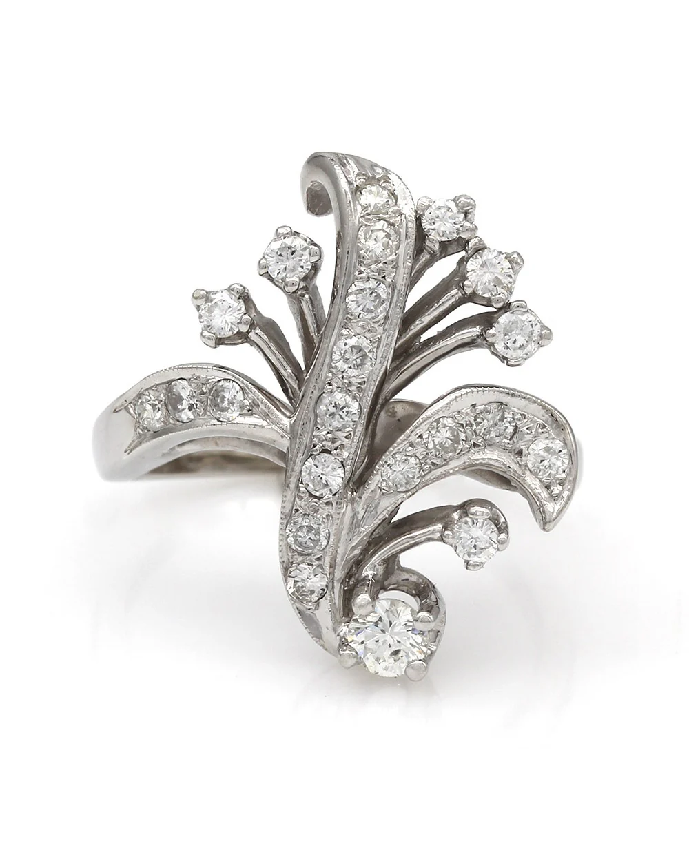 14KW Trompe l'oeil Diamond Ring - Image 2
