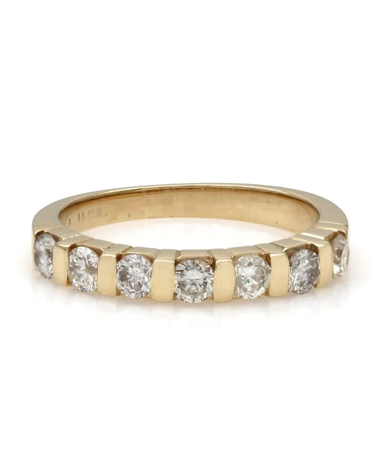 14KY Bar Set Diamond Ring - Image 2