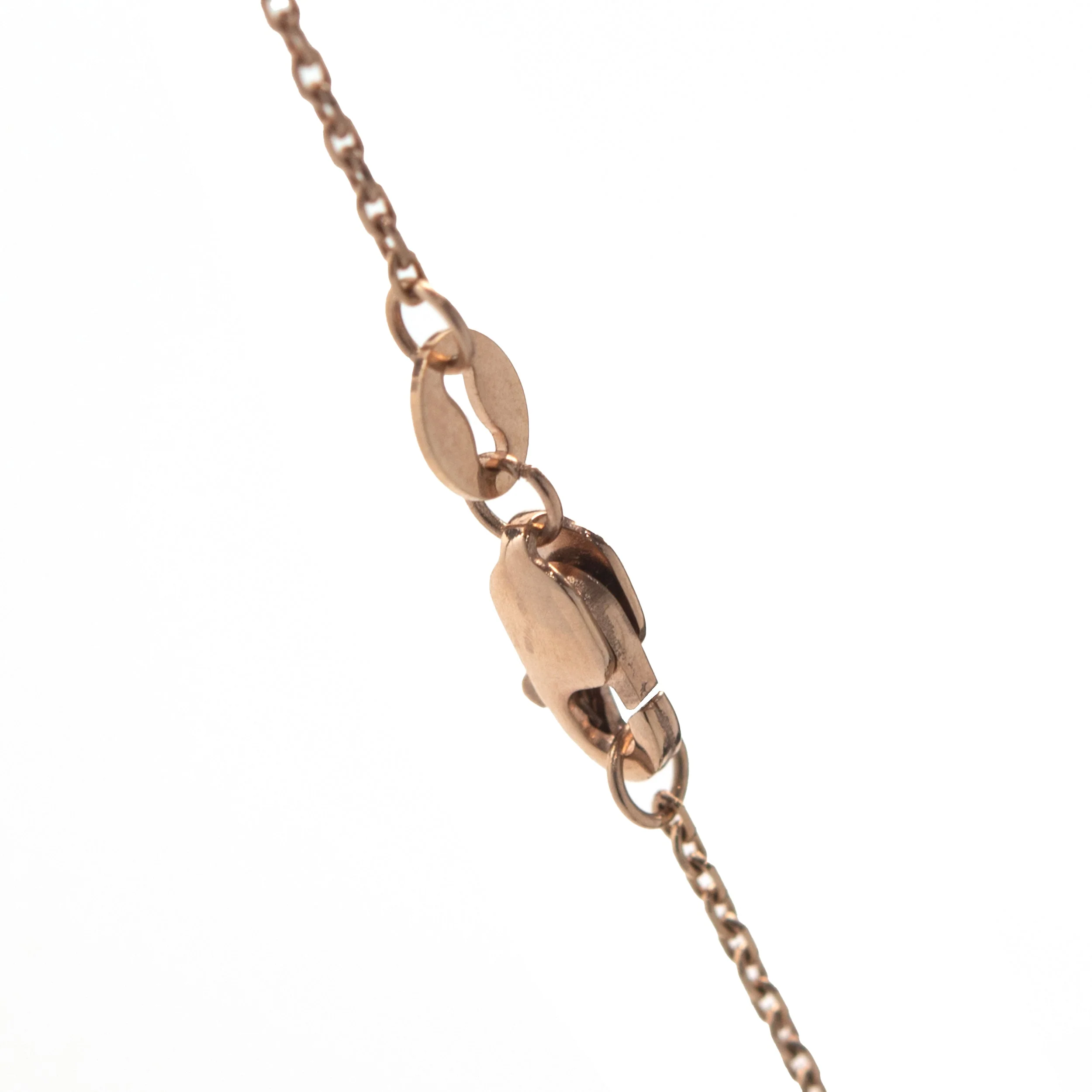 18 Karat Rose Gold Kunzite, Diamond, and Tsavorite Drop Pendant - Image 4