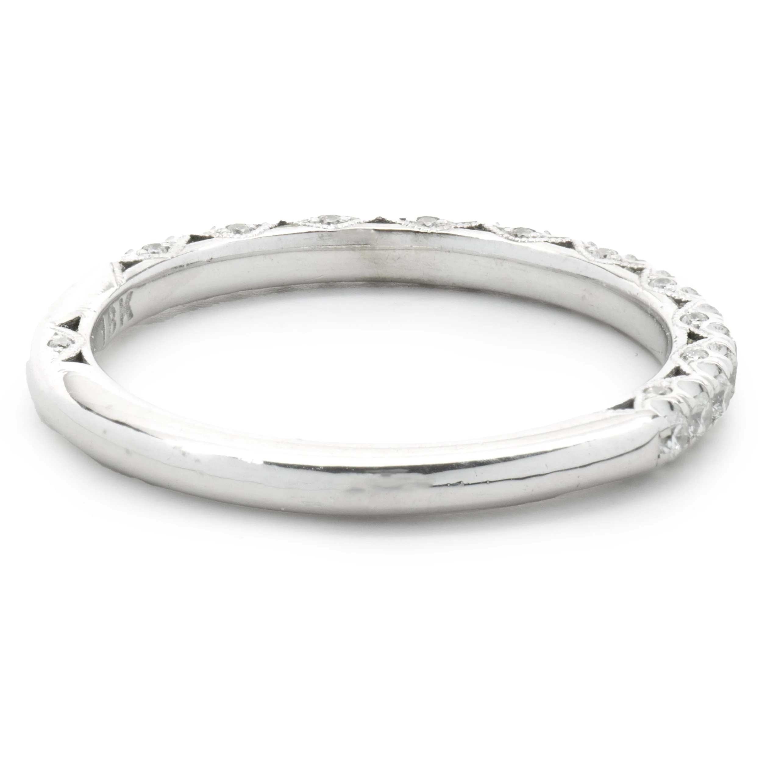 18 Karat White Gold Diamond Band - Image 3