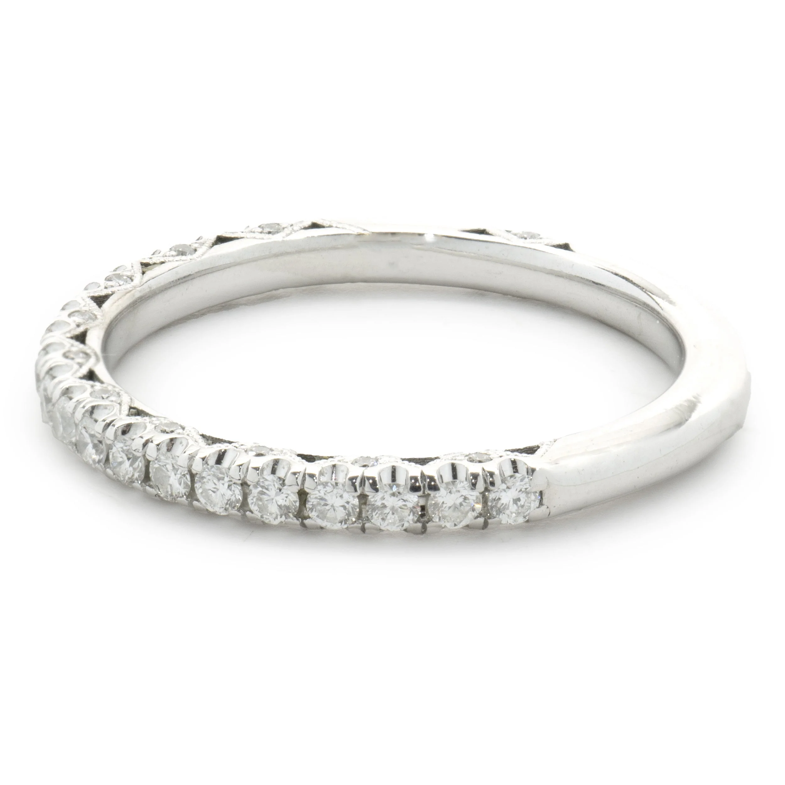18 Karat White Gold Diamond Band - Image 4