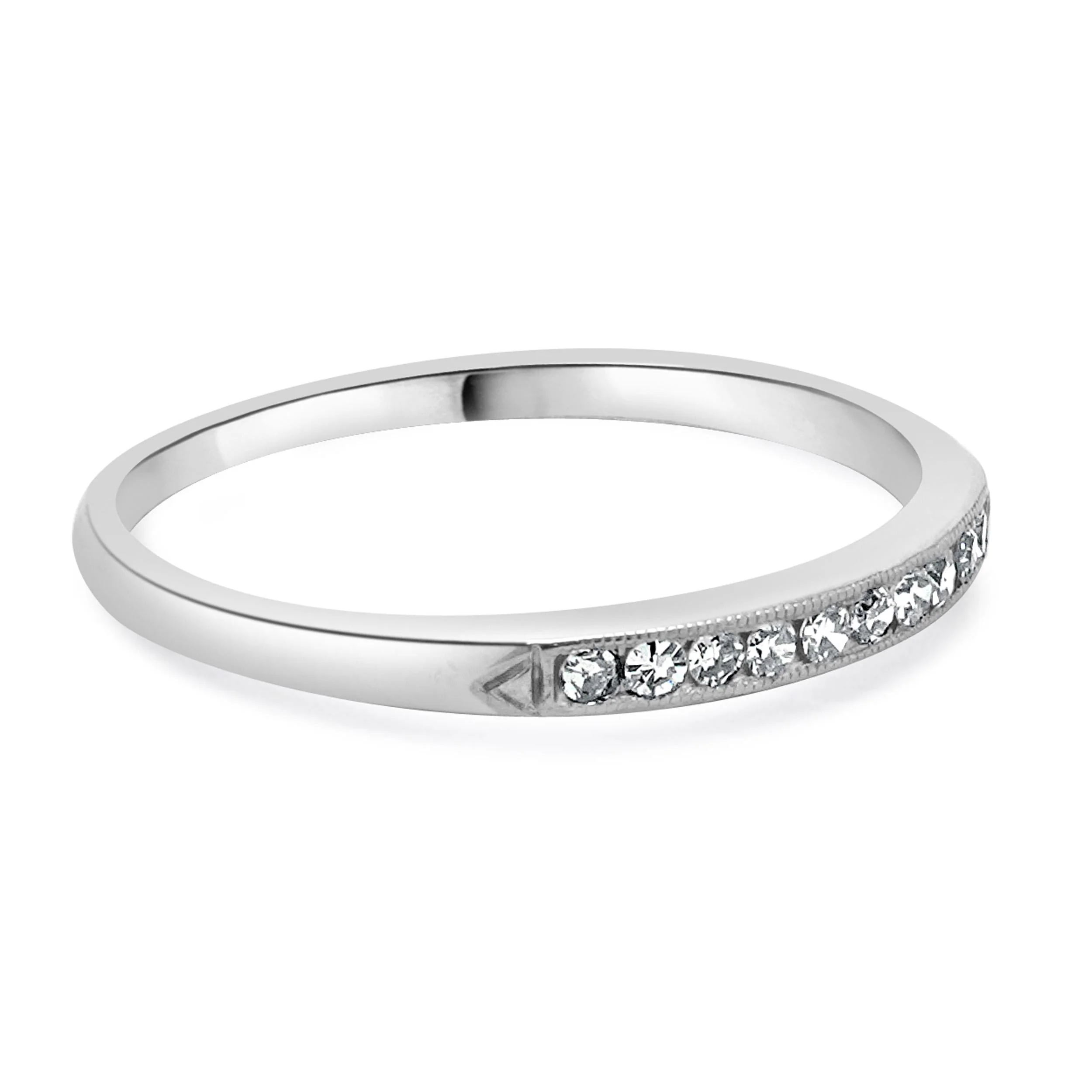18 Karat White Gold Diamond Band - Image 3