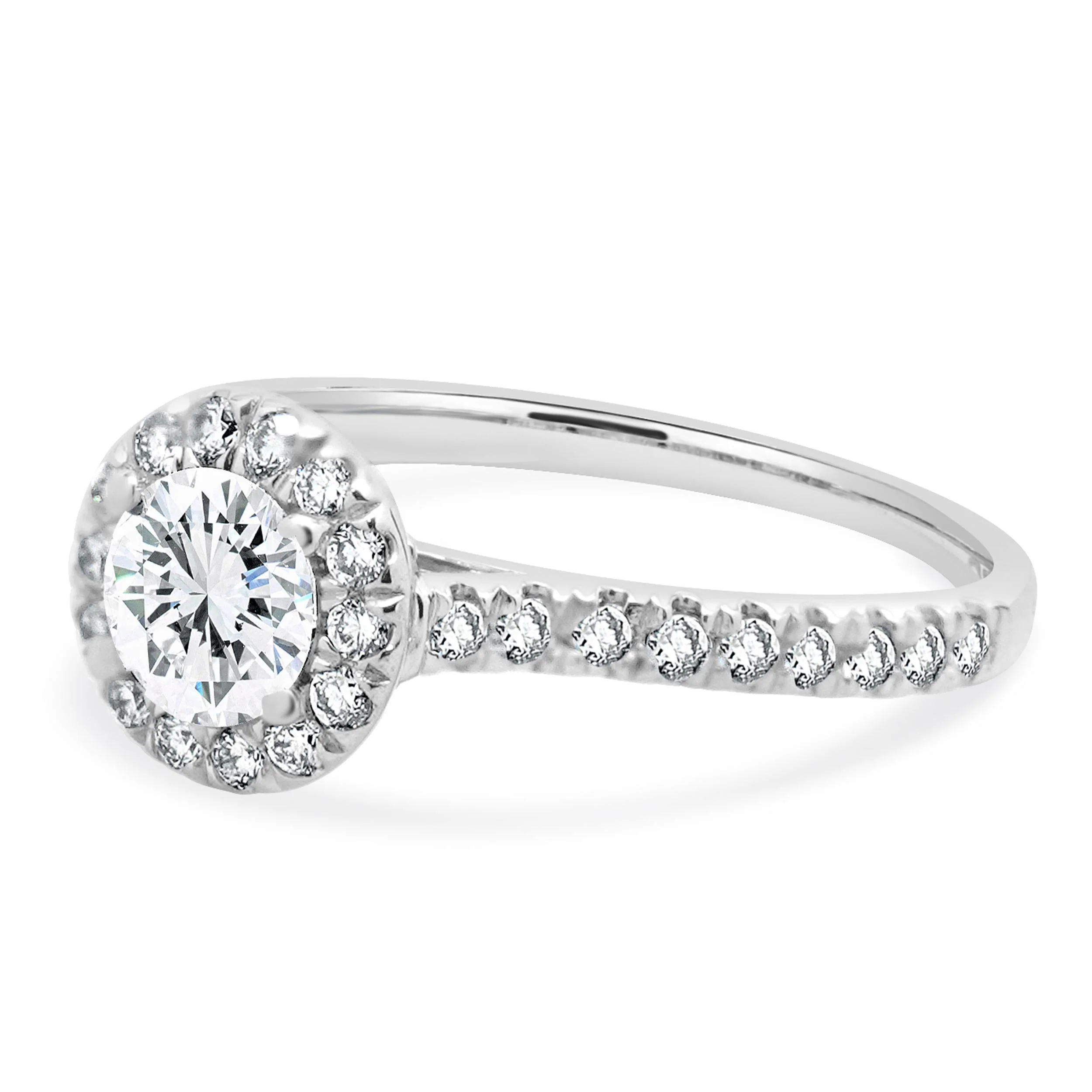 18 Karat White Gold Diamond Engagement Ring - Image 2