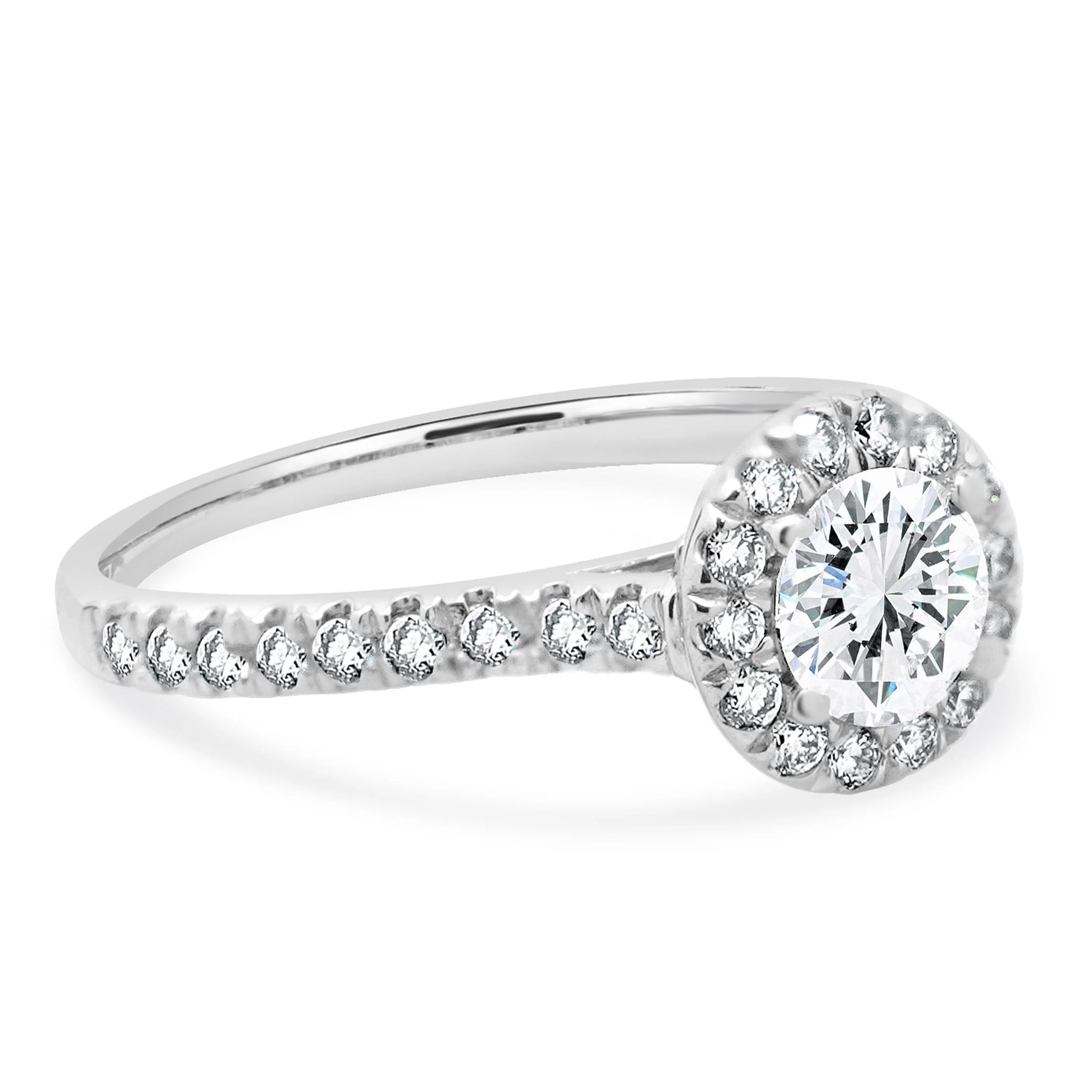 18 Karat White Gold Diamond Engagement Ring - Image 3