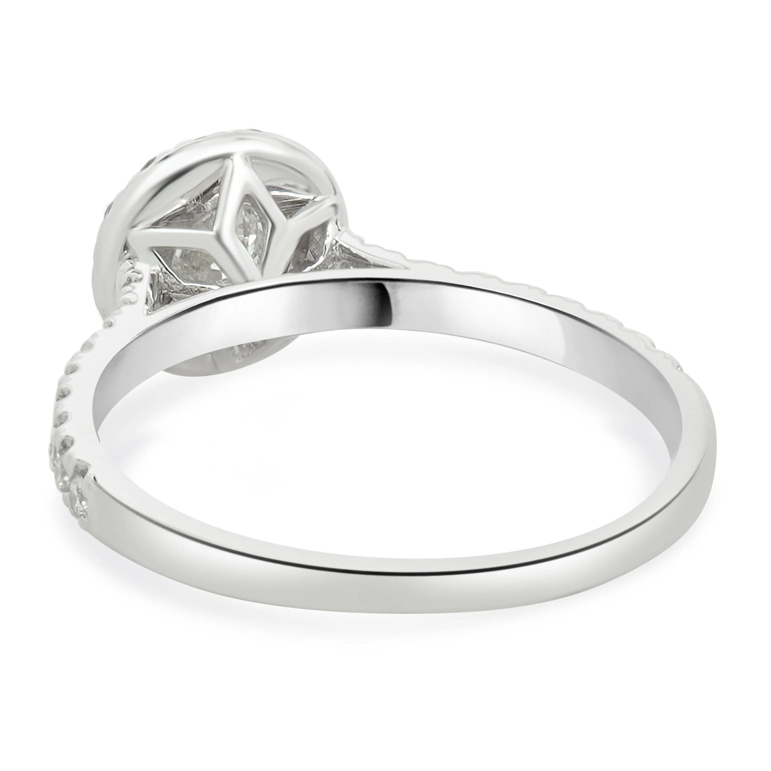 18 Karat White Gold Diamond Engagement Ring - Image 4