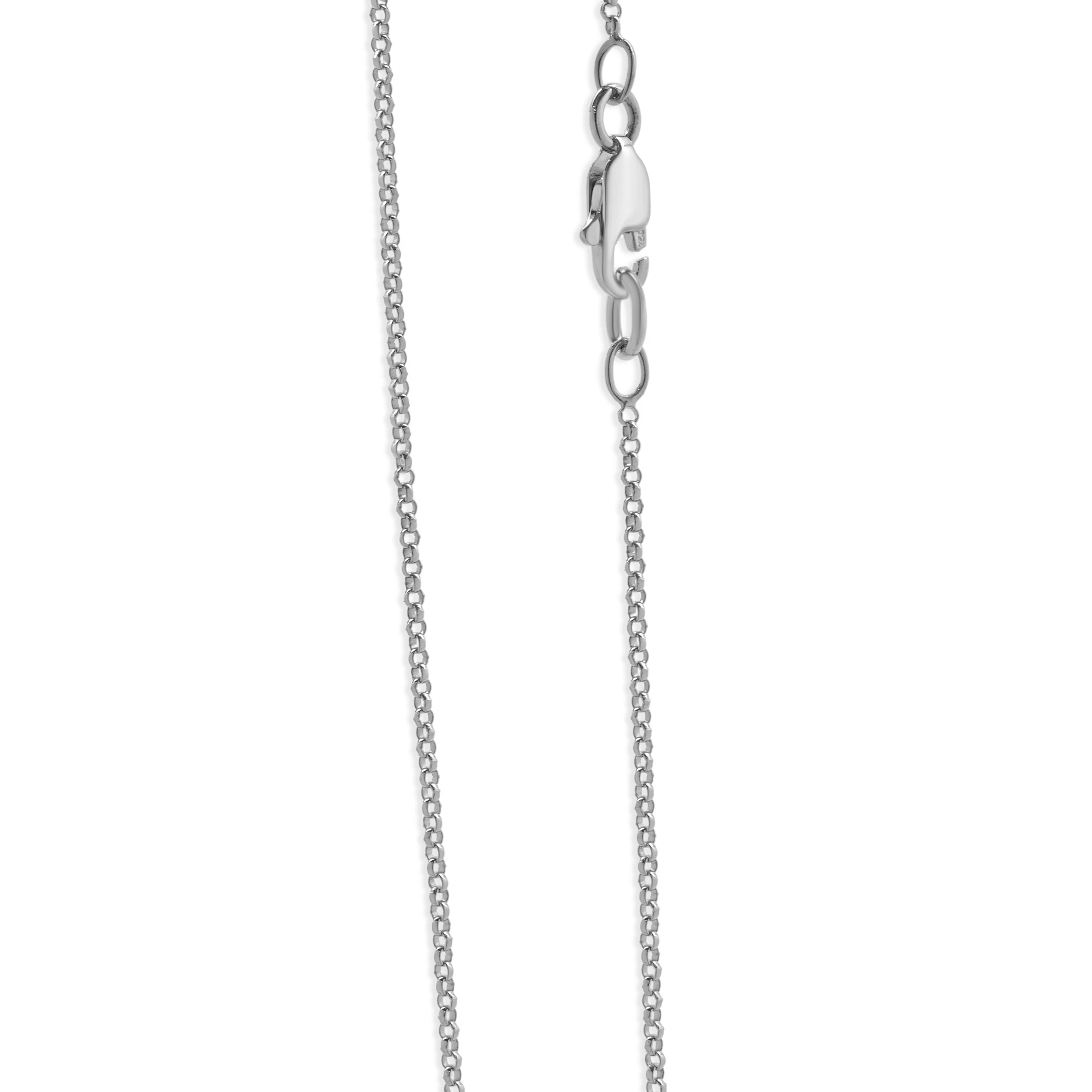 18 Karat White Gold Pave Diamond Tear Drop Necklace - Image 3