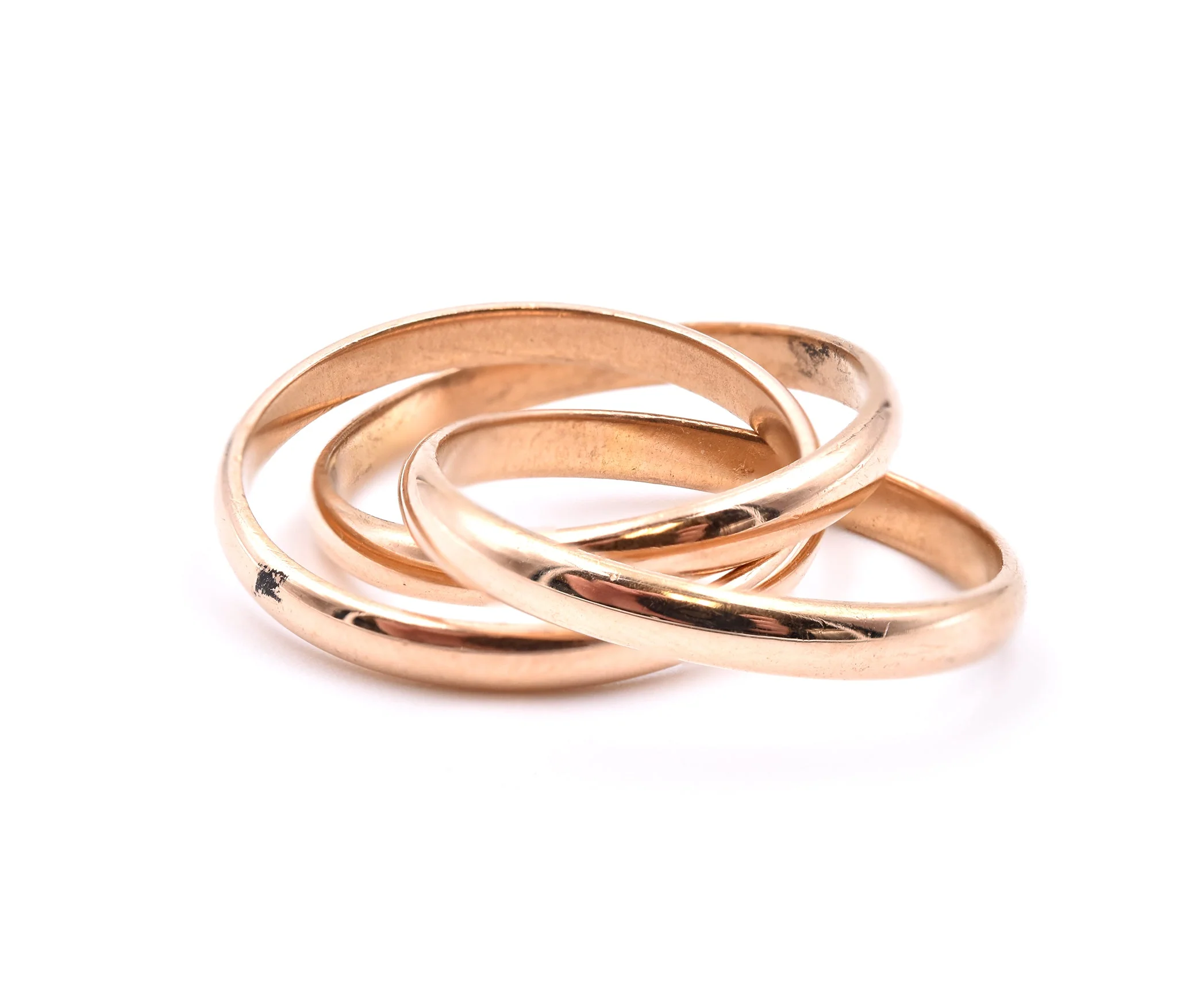 18 Karat Yellow Gold Rolling Ring - Image 2