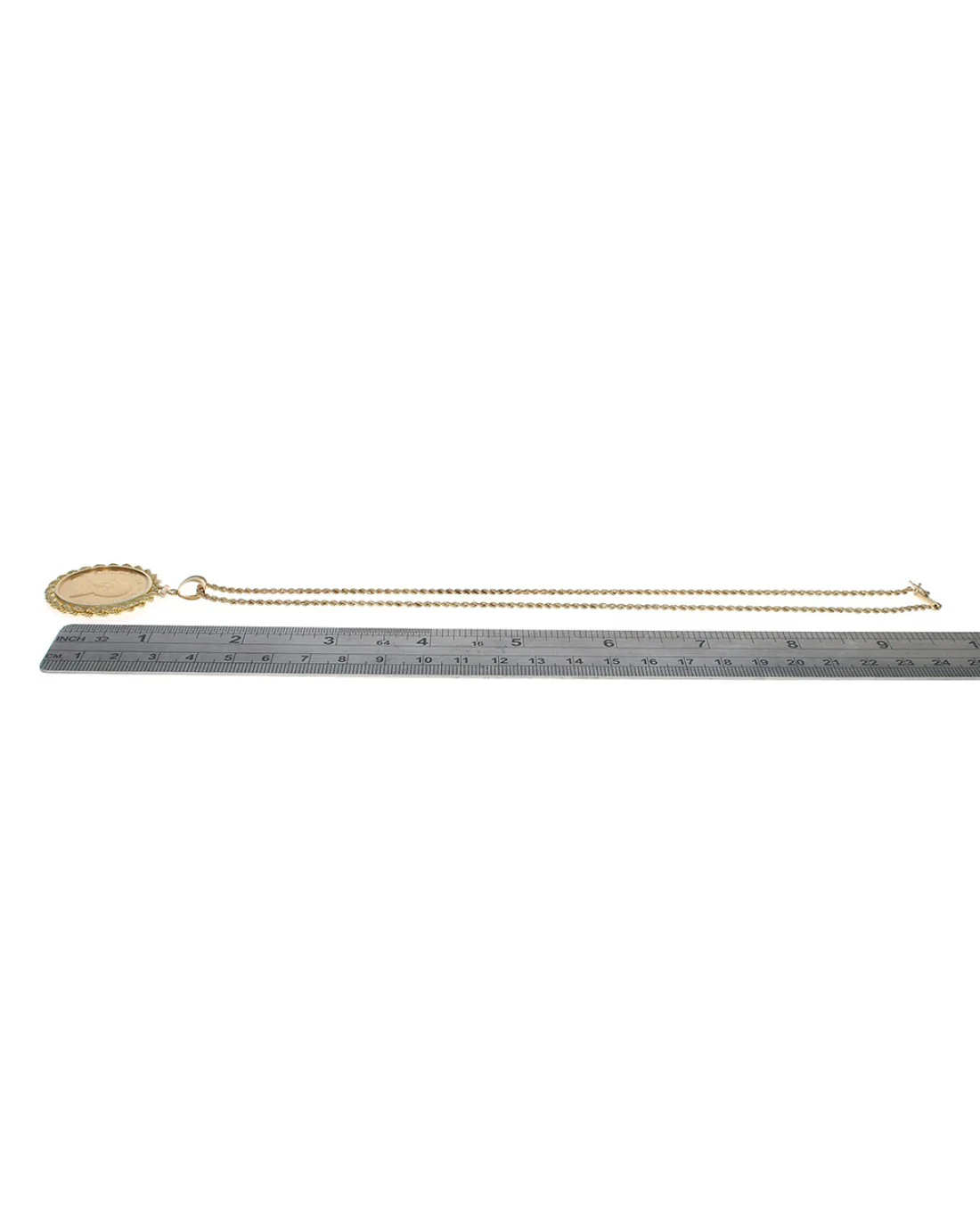 1932 1/2 Ounce Krugerrand Drop Necklace in Yellow Gold - Image 3