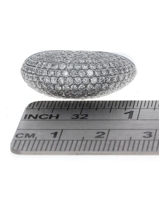 2.62ctw High Profile Diamond Bombe Ring in 18K White Gold - Image 3