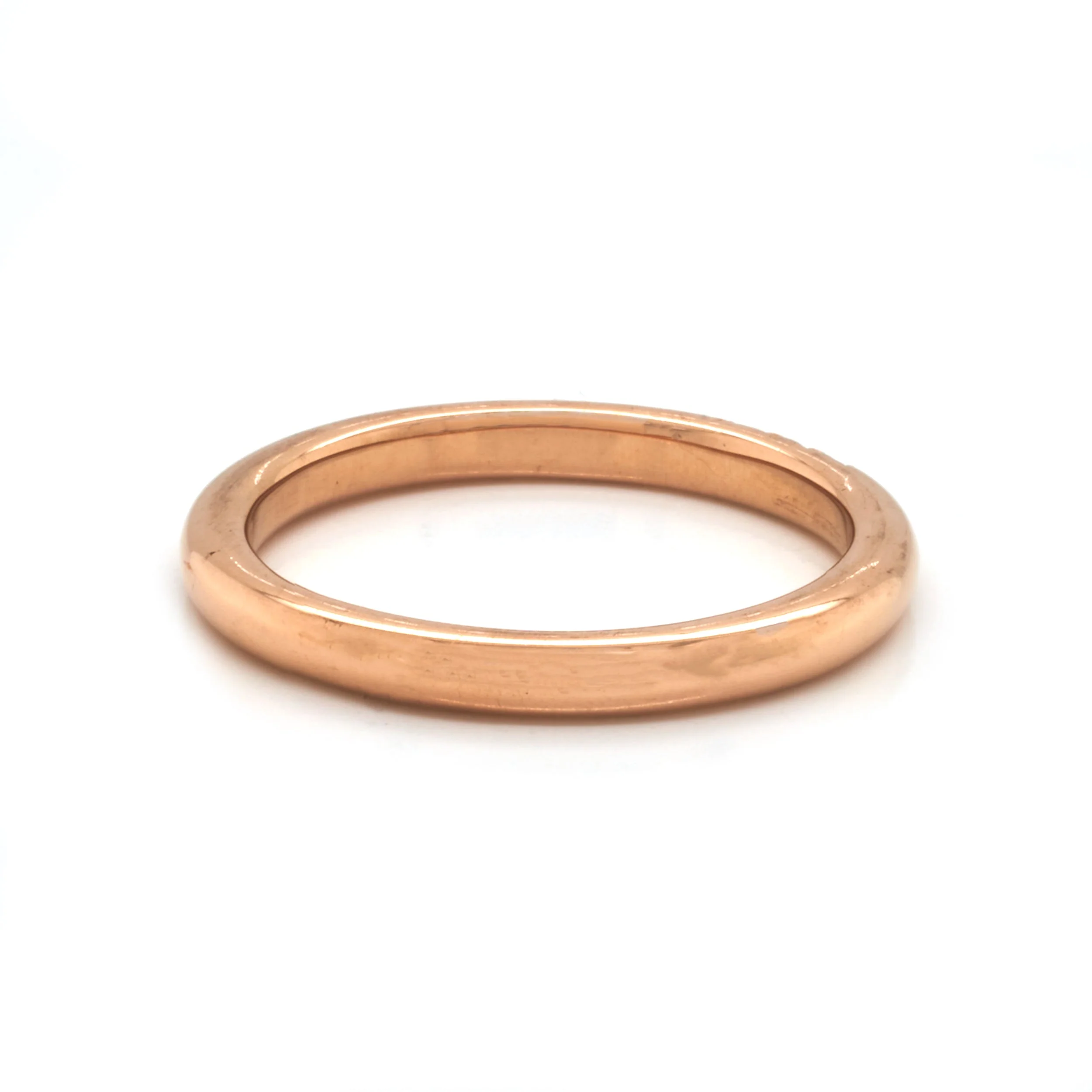 20 Karat Rose Gold Diamond Band - Image 4