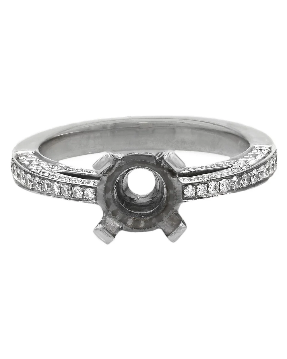 3 Sided Diamond 2 Row Gallery Semi Mount - Image 2