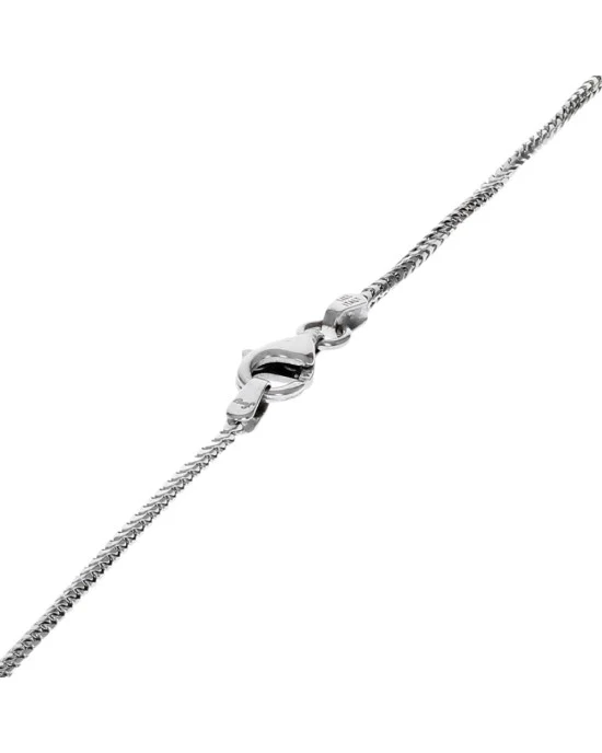 3 Stone Diamond Graduated Bar Drop Necklace in White Gold - Image 2