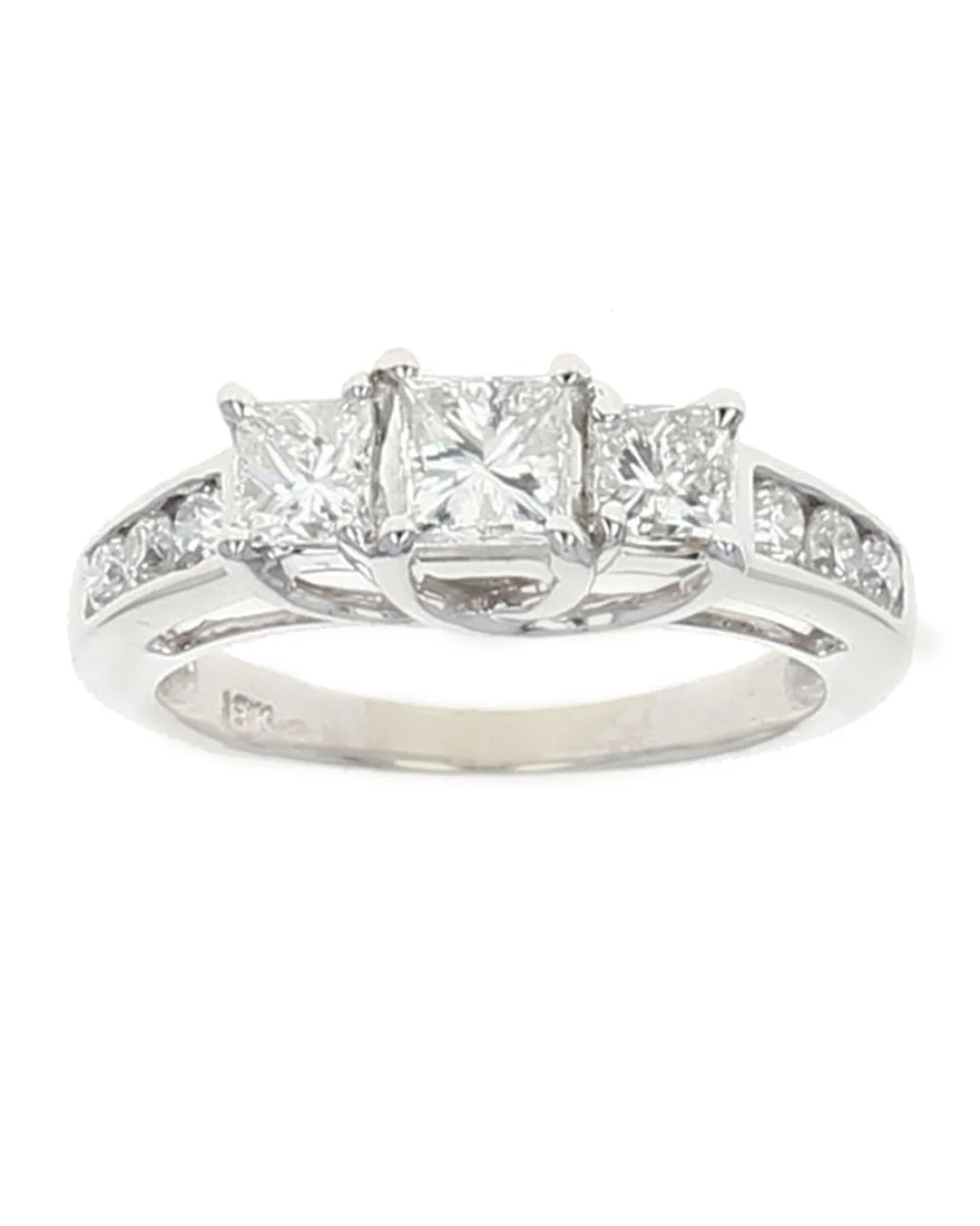 3 Stone Diamond Ring in Gold - Image 2