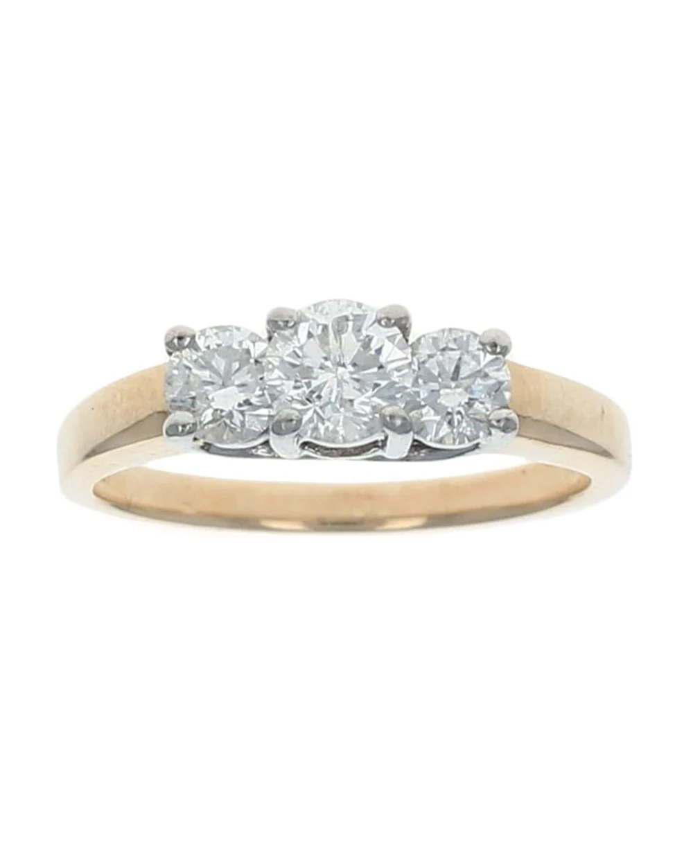 3 Stone Diamond Ring in Gold - Image 2
