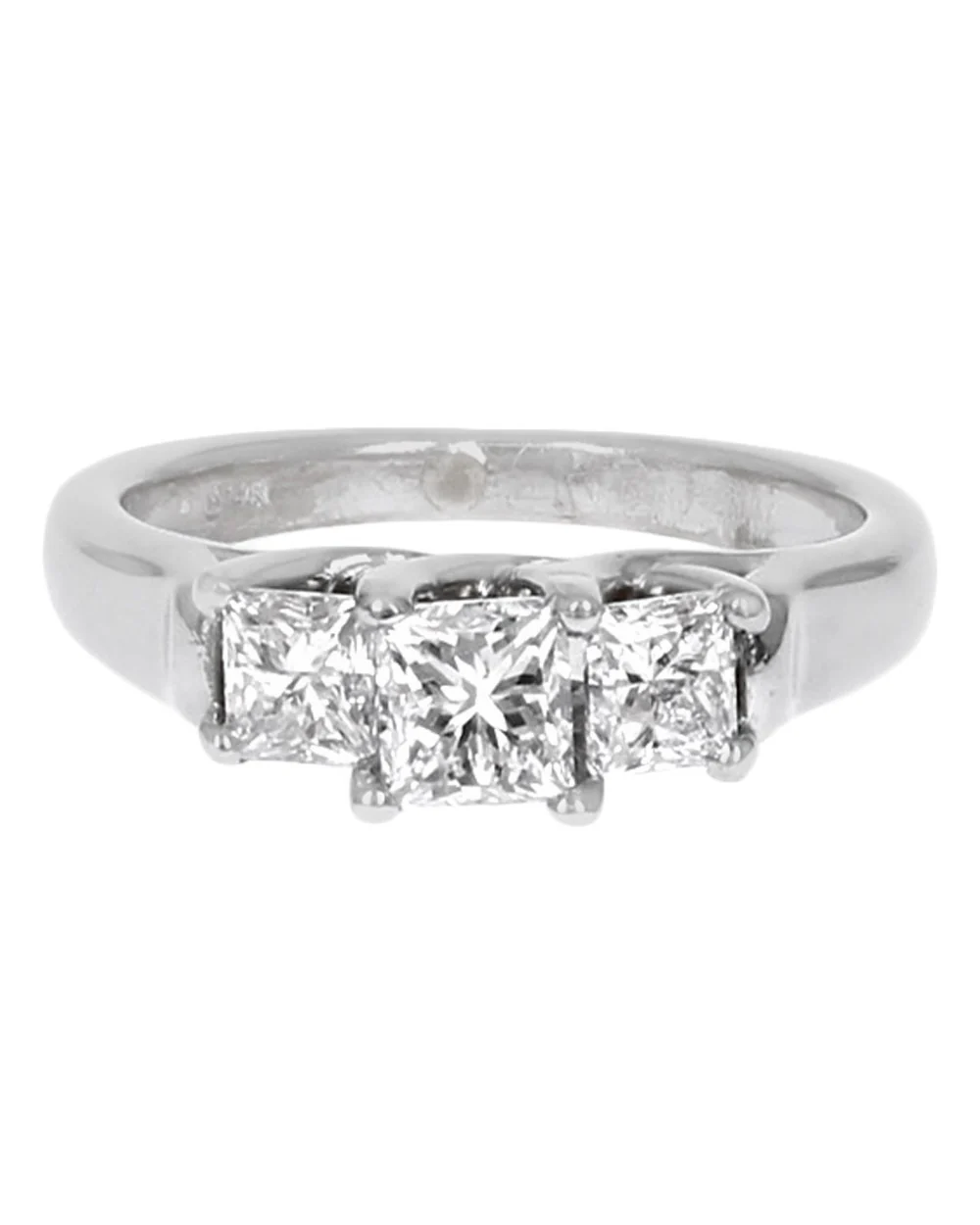 3 Stone Princess Diamond Ring - Image 2