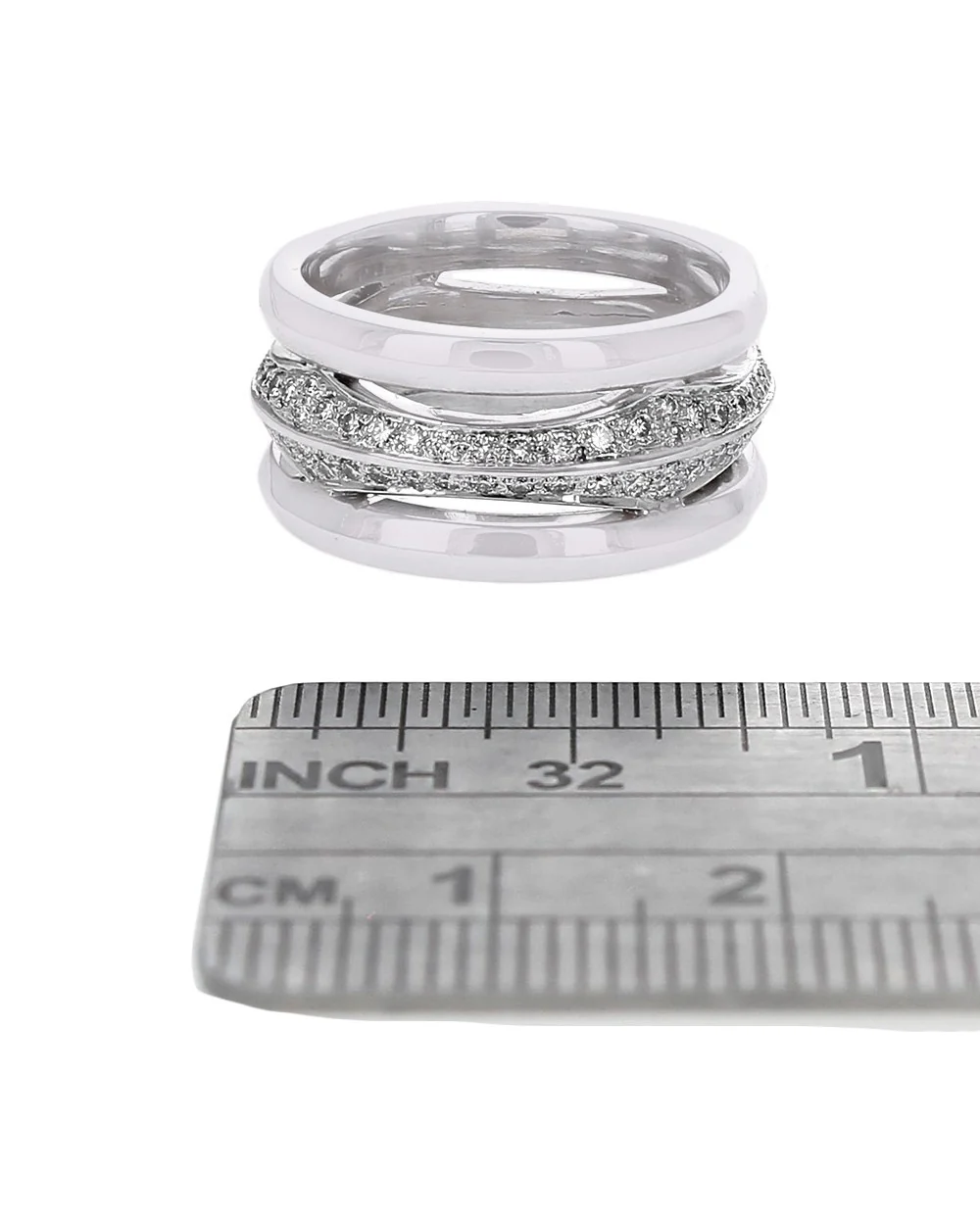 4 Row Diamond Open Eternity Band - Image 3