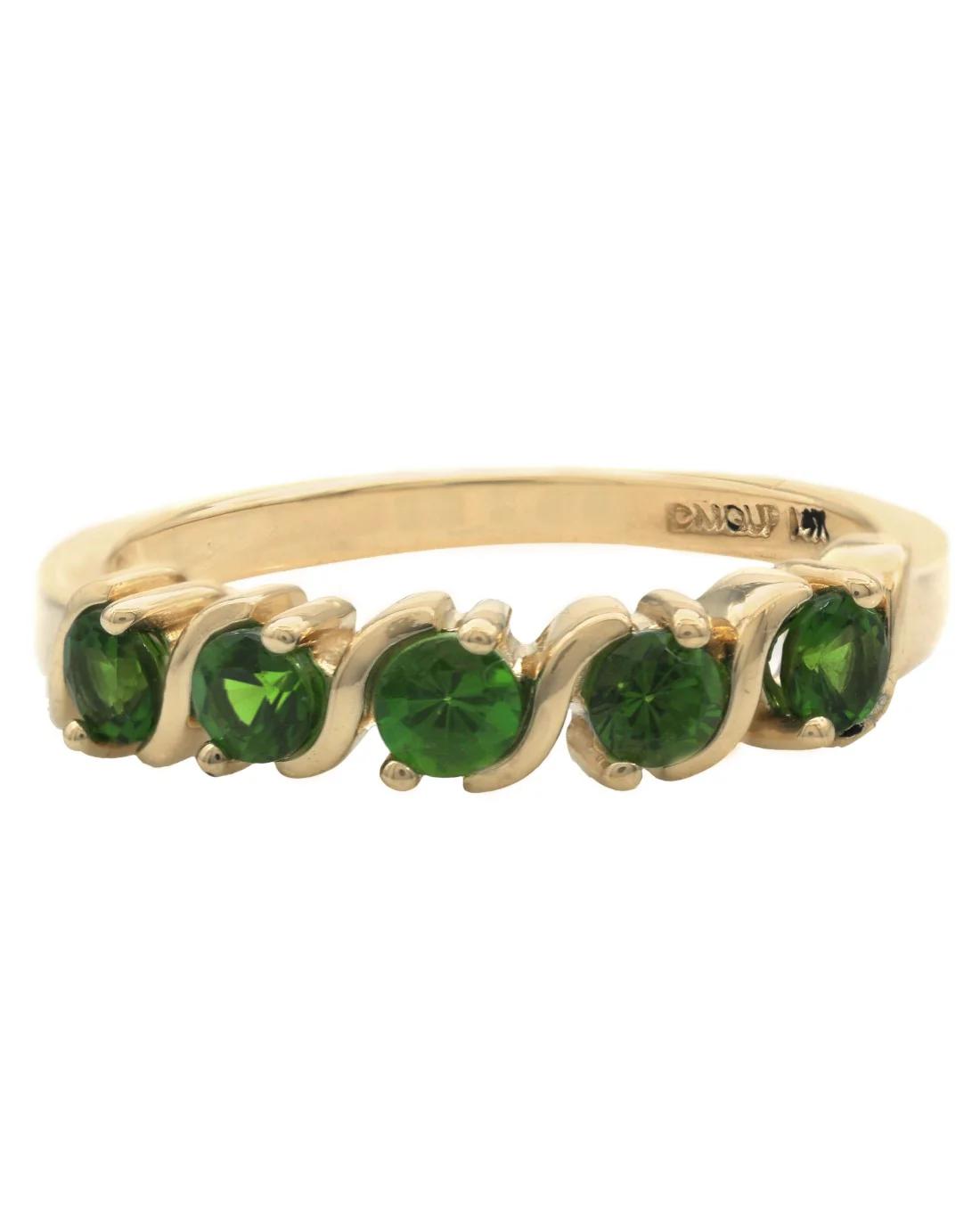 5 Stone Tsavorite S Motif Ring - Image 2