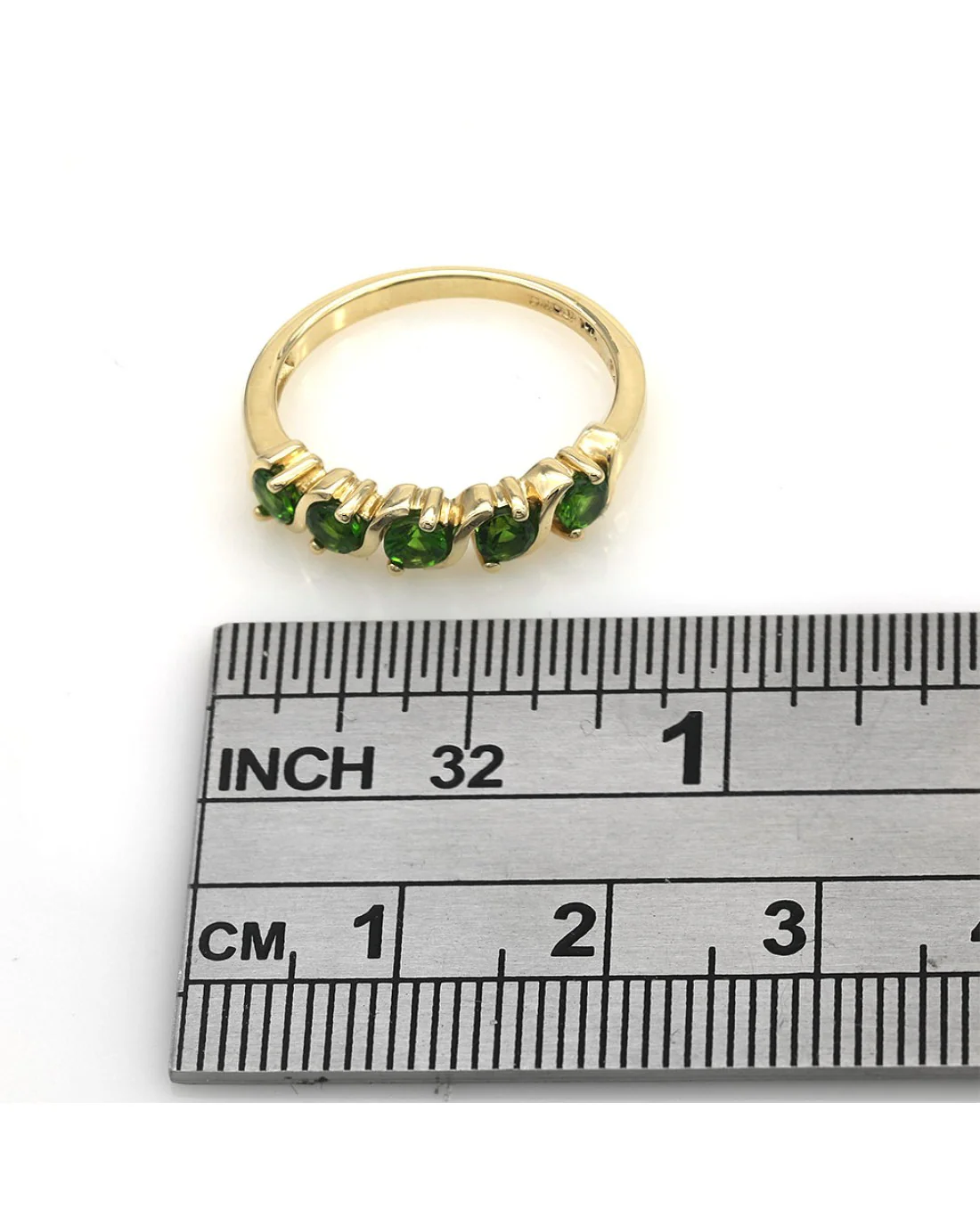 5 Stone Tsavorite S Motif Ring - Image 3
