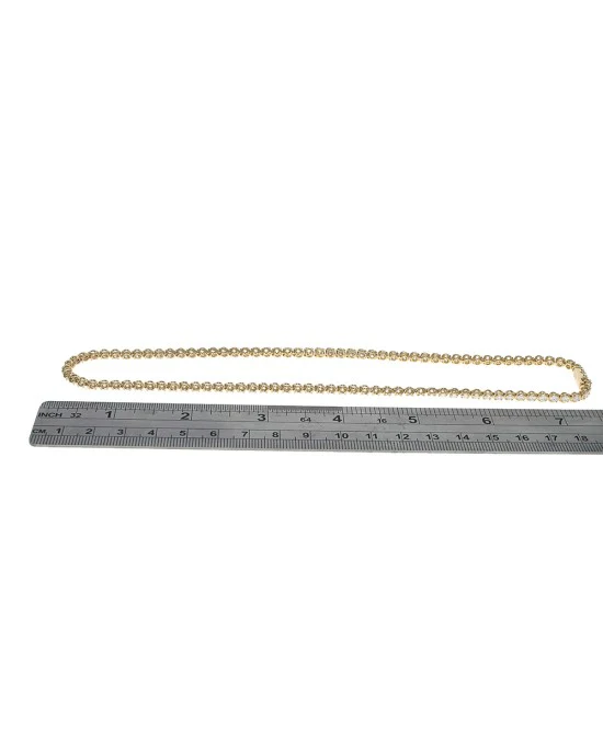 A. Link Round Brilliant Diamond Inline Necklace - Image 3